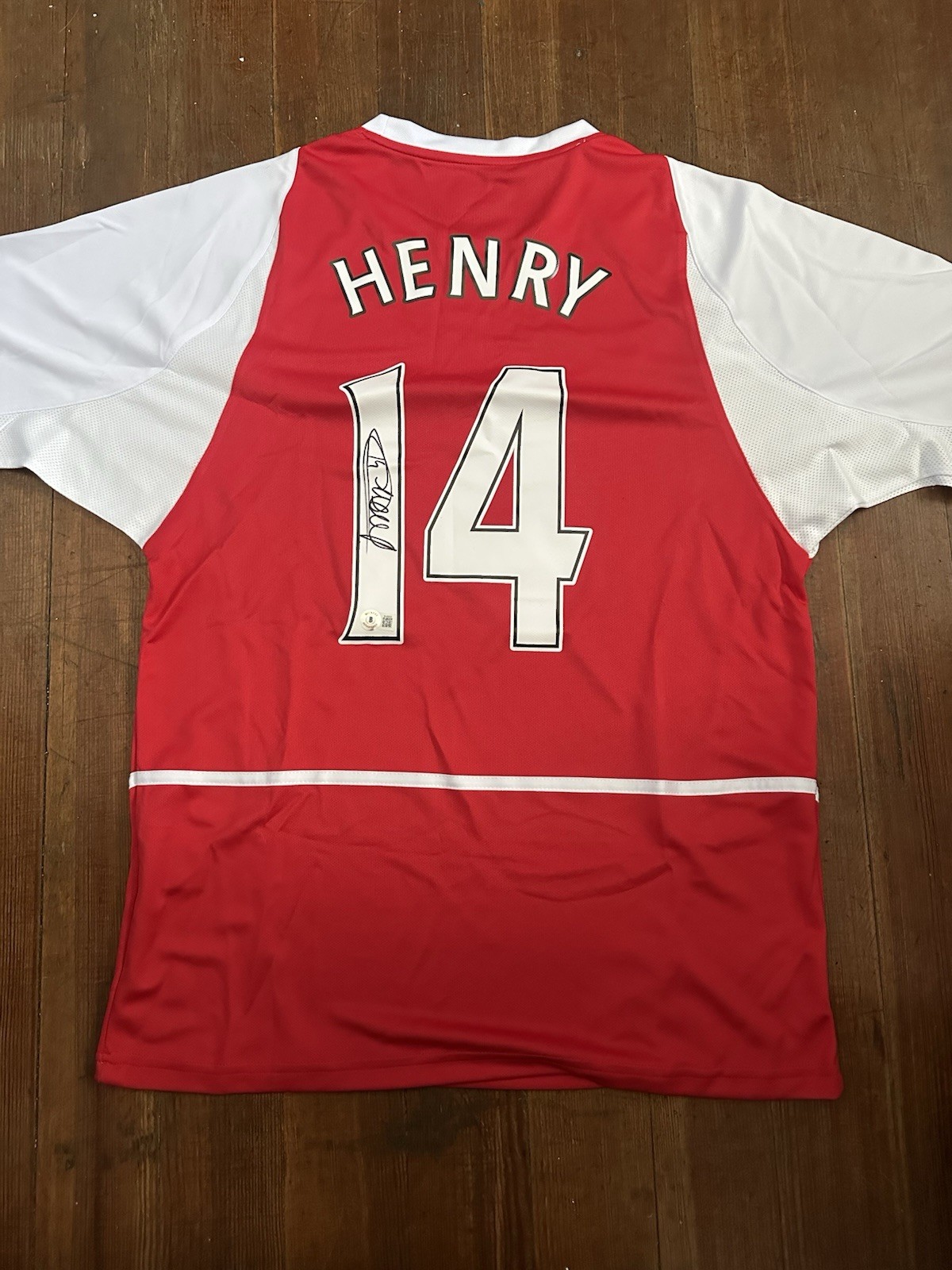 Thierry Henry Arsenal Signed Jersey Beckett BAS COA for sale on Ebay