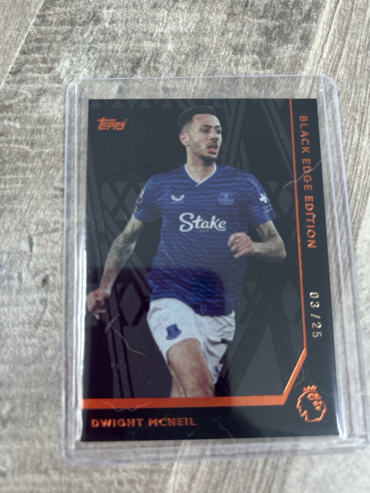 Dwight McNeil Everton Black Edge /25 for sale on Ebay