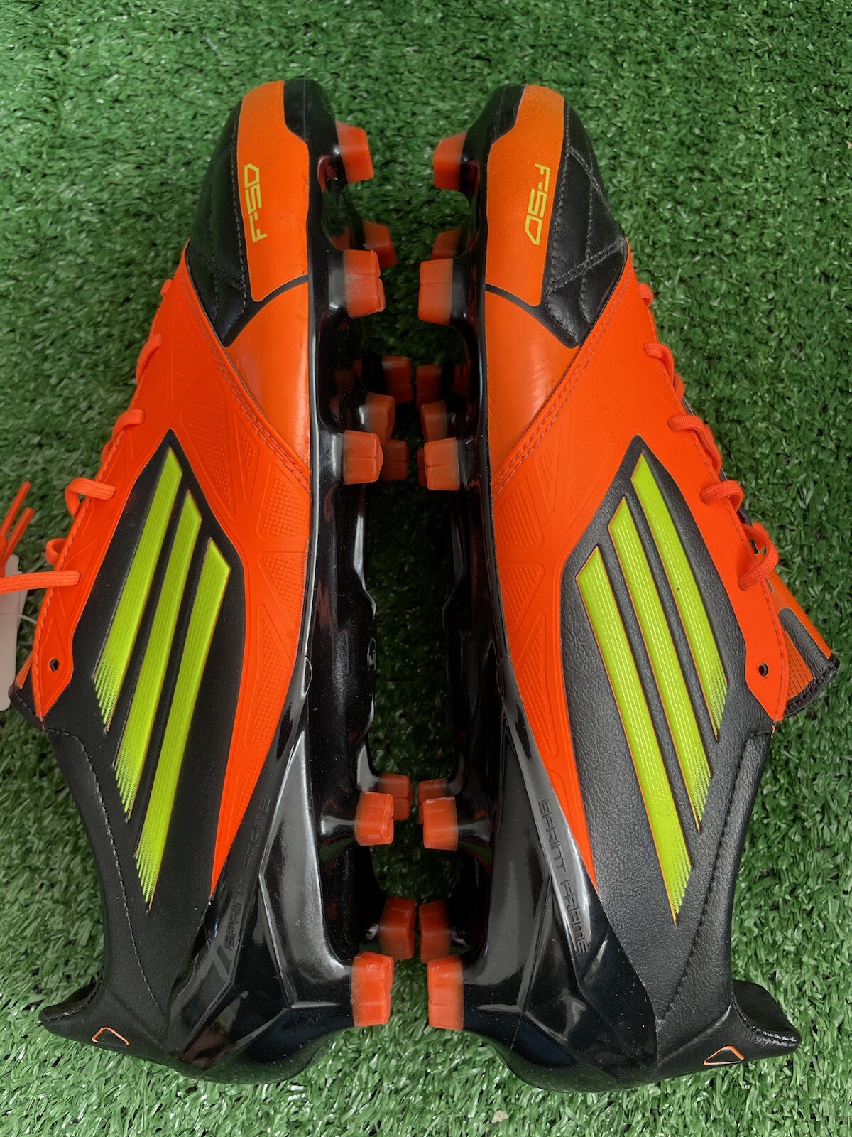 Adidas F50 Adizero FG Leather size 9 Uk football boots Rare 2012 for sale on Ebay
