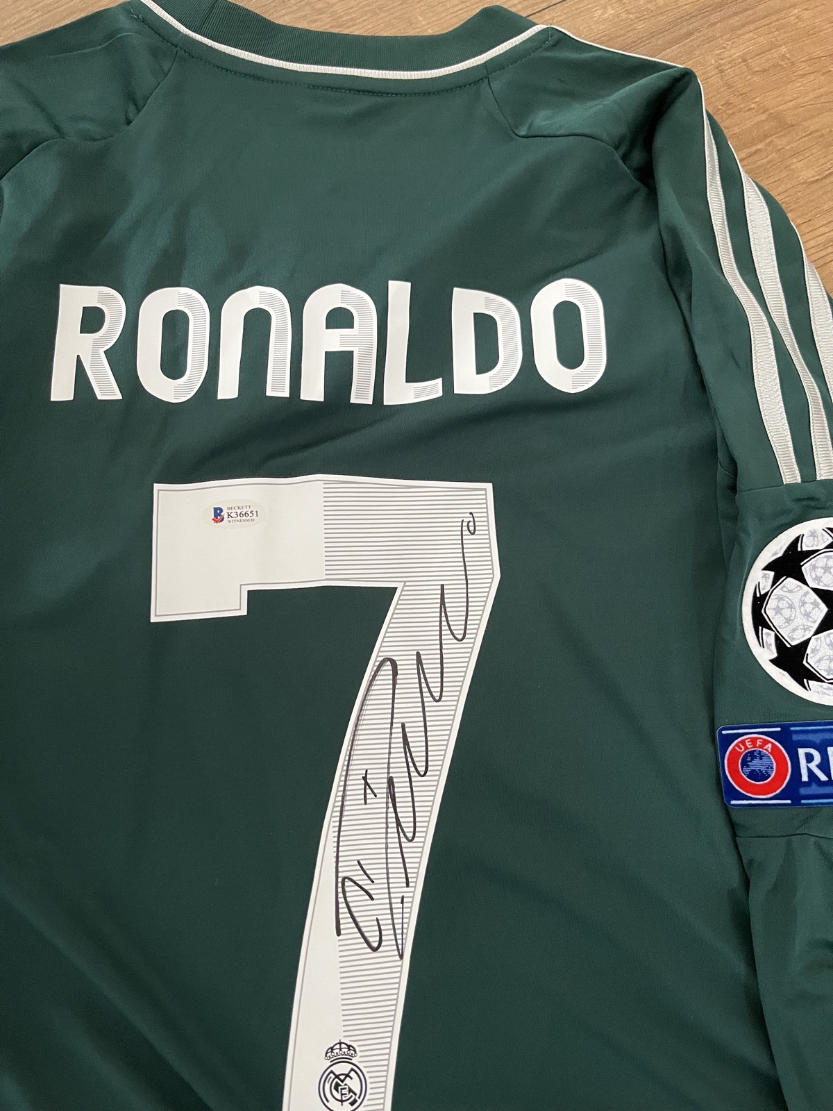 Original Signed Cristiano Ronaldo Real Madrid Shirt Beckett AUTHENTIC for sale on Ebay