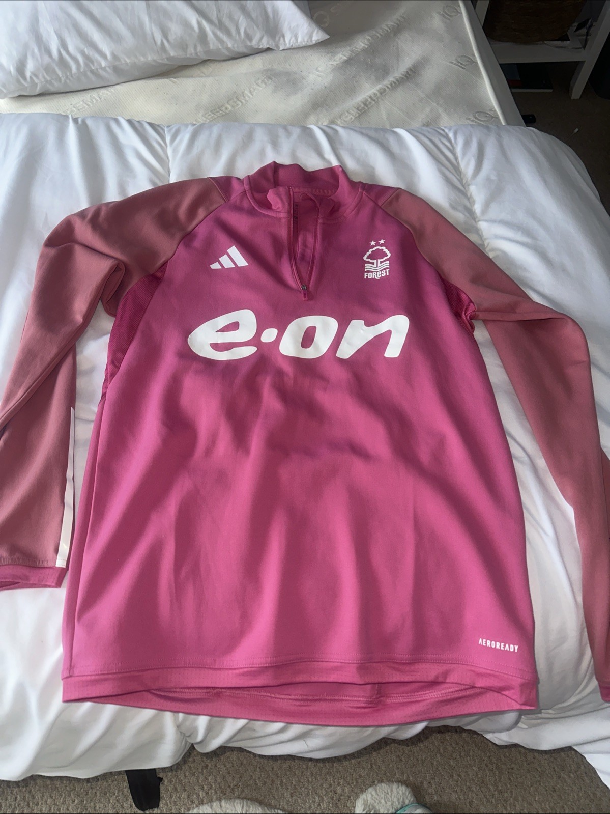 Adidas Nottingham Forest Player Worn Warm Up Top Sz Medium for sale on Ebay