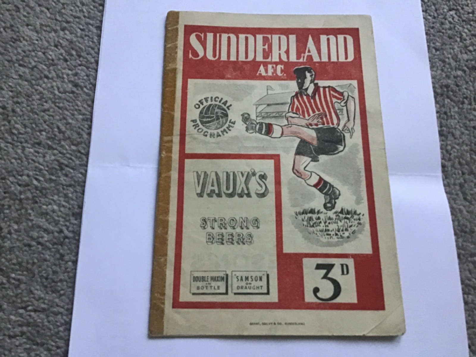 Sunderland v Coventry City Football Programme 6/1/1951. for sale on Ebay