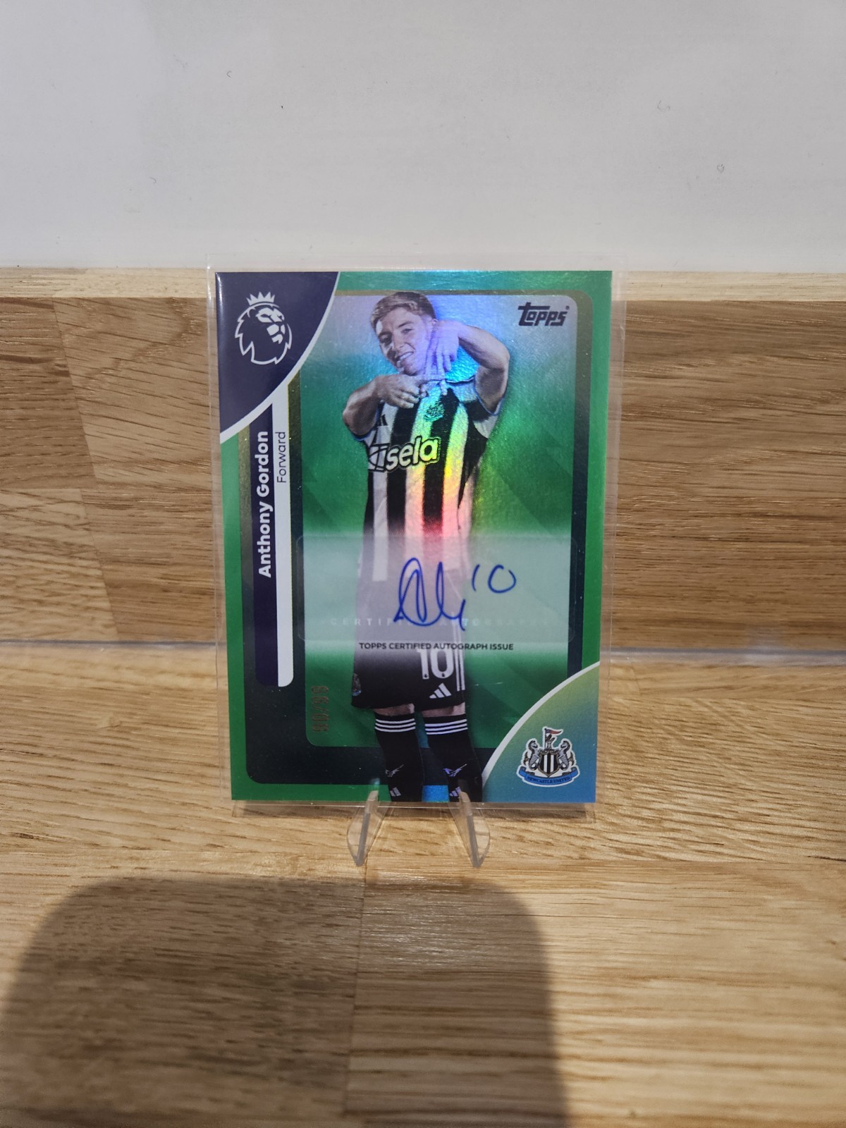 Anthony Gordon - Topps Premier League 2026 - Numbered Auto /99 - Newcastle for sale on Ebay