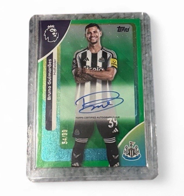 Topps Premier League 2026 - Bruno Guimarães - Auto - Newcastle /99 for sale on Ebay