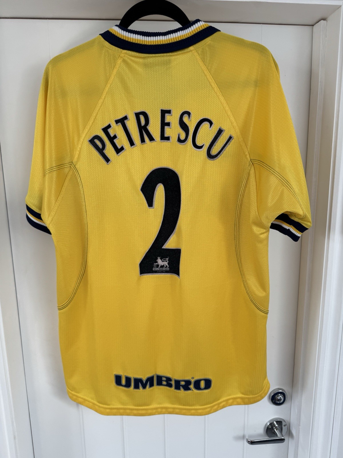 Chelsea Third Shirt 1998/00 Umbro Dan Petrescu No.2 Cult Hero Size Medium for sale on Ebay