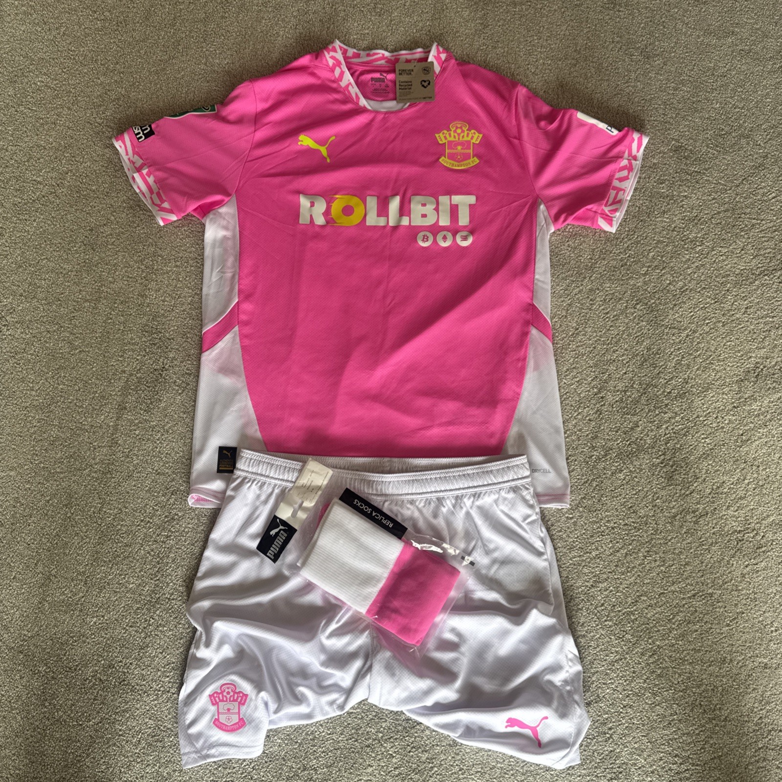 Puma Southampton Third Kit Shorts And Socks Size L for sale on Ebay