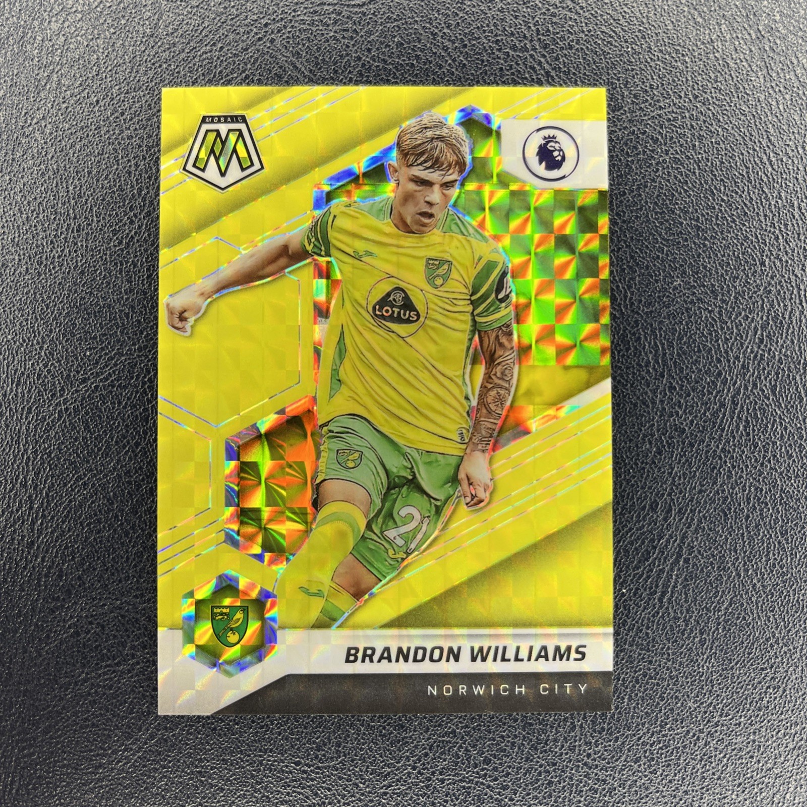 2021 Panini Mosaic Brandon Williams Gold Fluorescent /10 Norwich Premier League for sale on Ebay