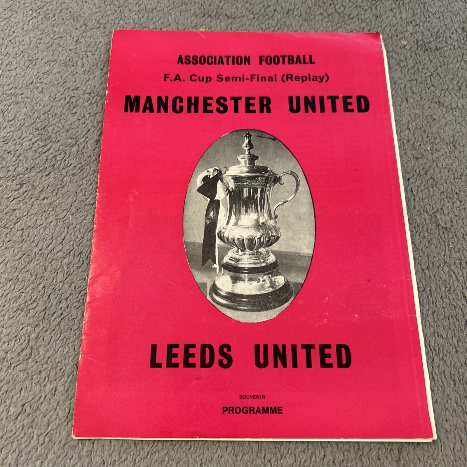 1970 FA Cup Semi Final Replay***MANCHESTER UNITED v LEEDS UNITED**Starkey pirate for sale on Ebay