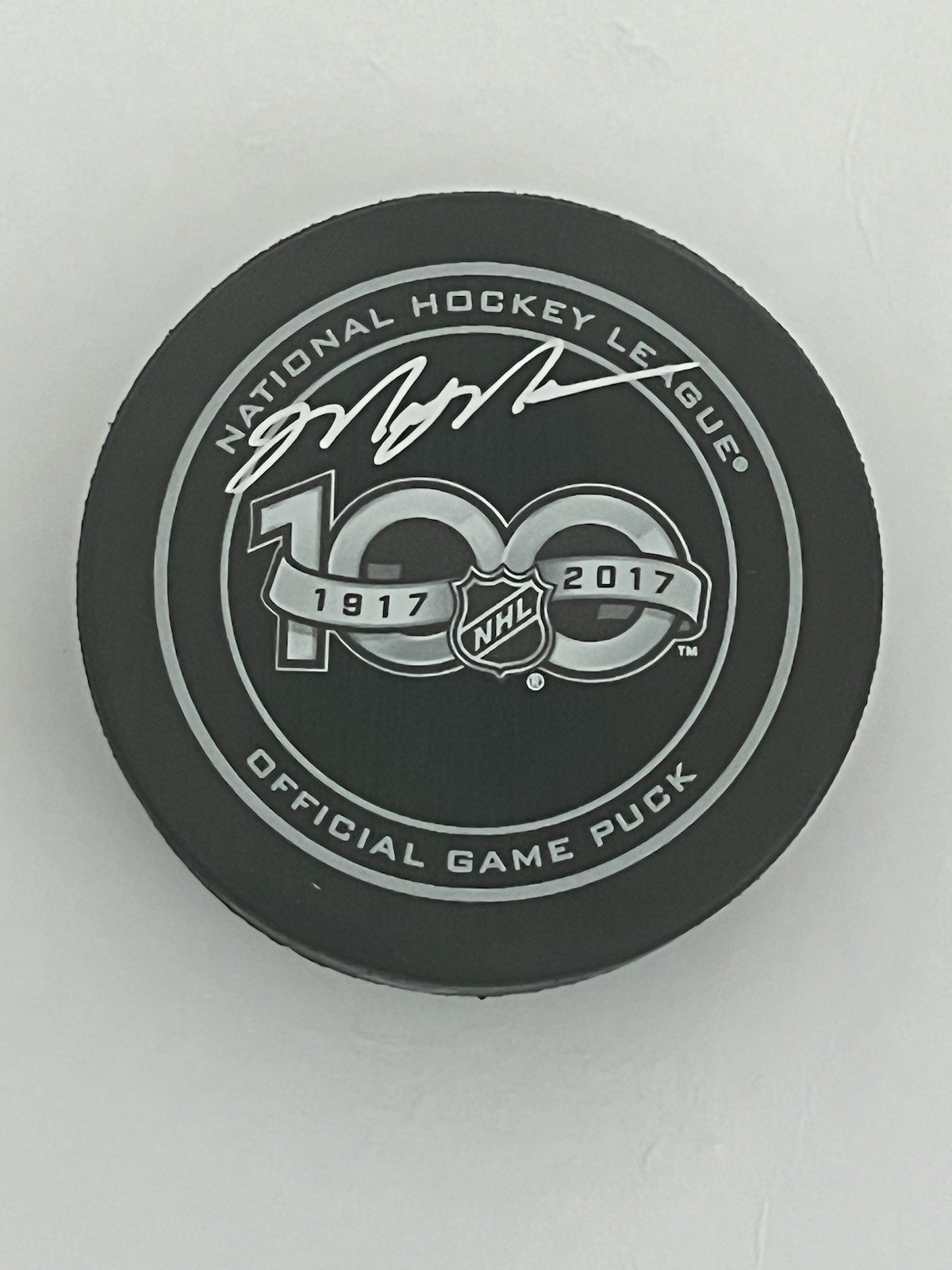 Mark Messier Signed 100th Anniversary NHL Hockey Puck New York Rangers  JSA COA for sale on Ebay