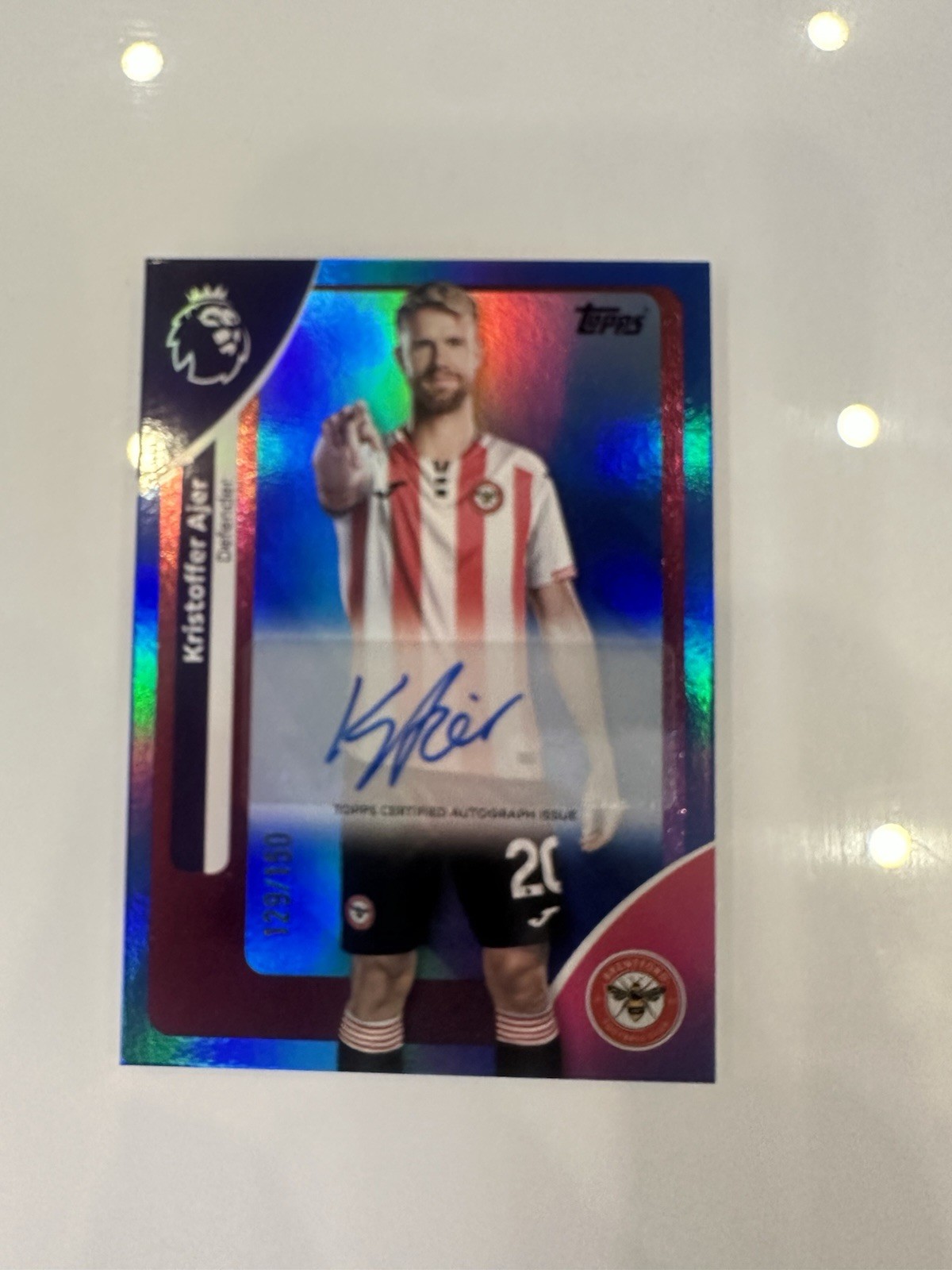 Topps Premier League 2026 Kristoffer Ajer Auto /150 Brentford for sale on Ebay