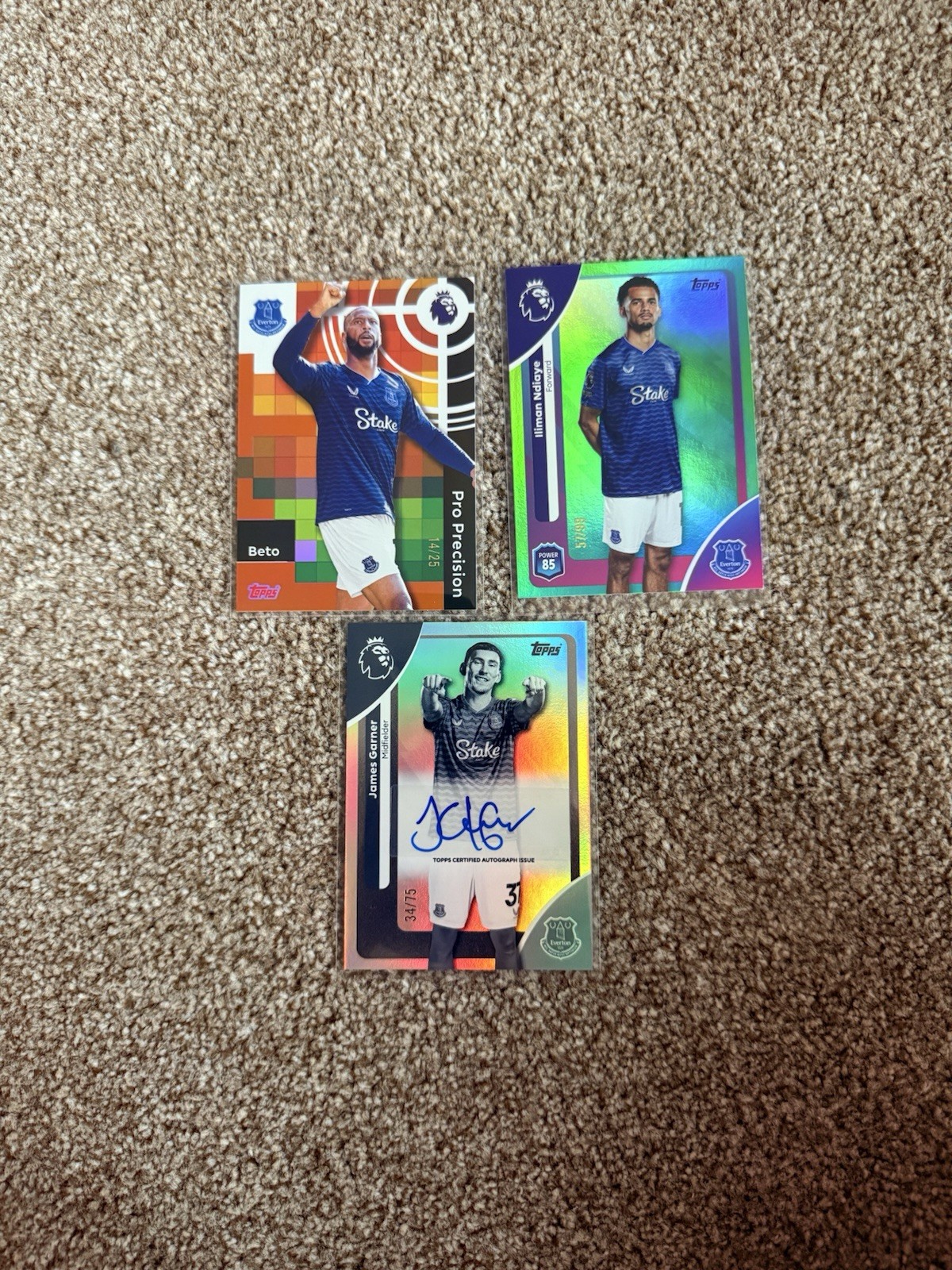 Topps Premier League Everton Bundle Numbered for sale on Ebay
