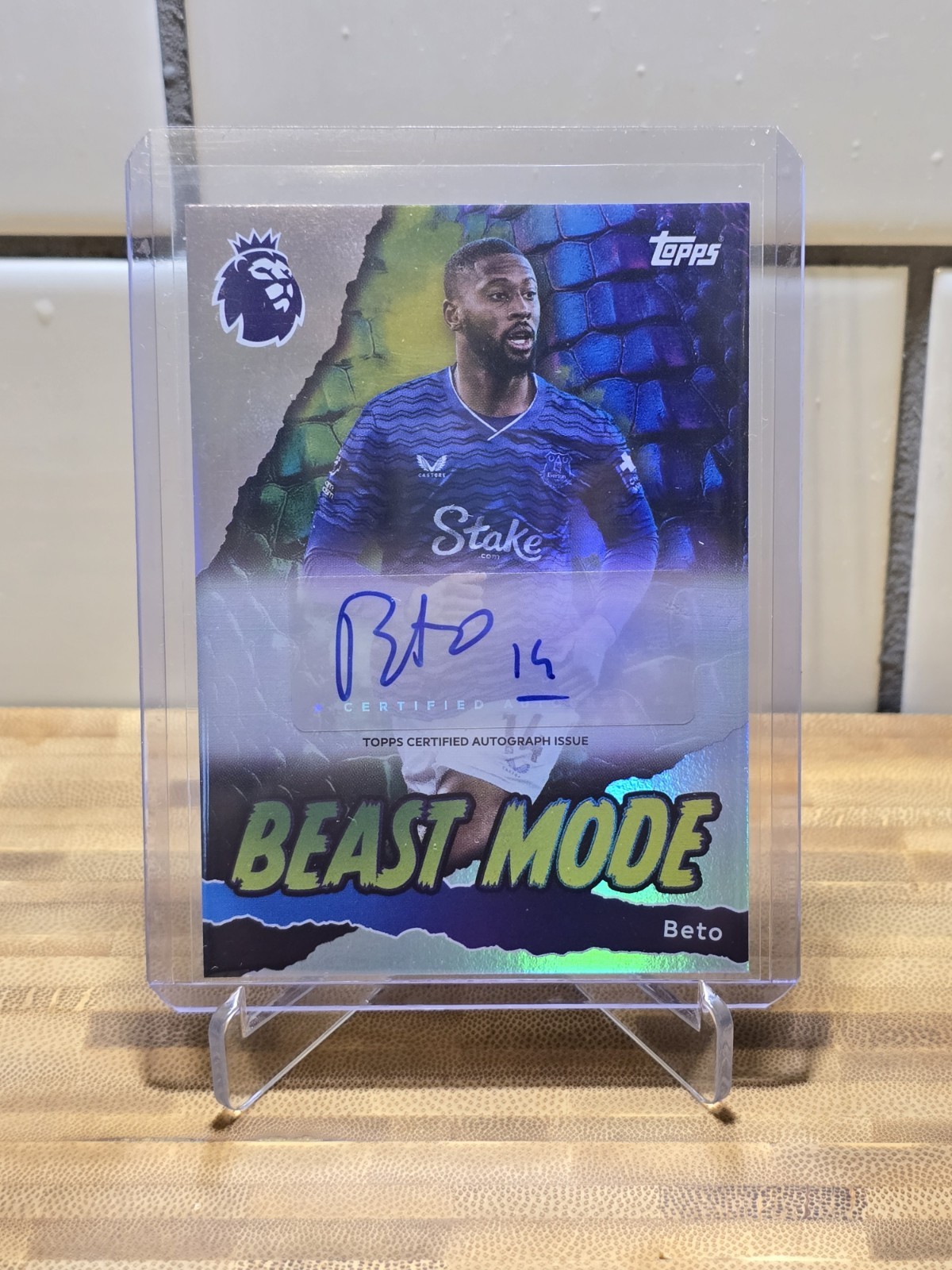 Beto Everton Beast Mode Auto 2025/2026 Topps Premier League for sale on Ebay
