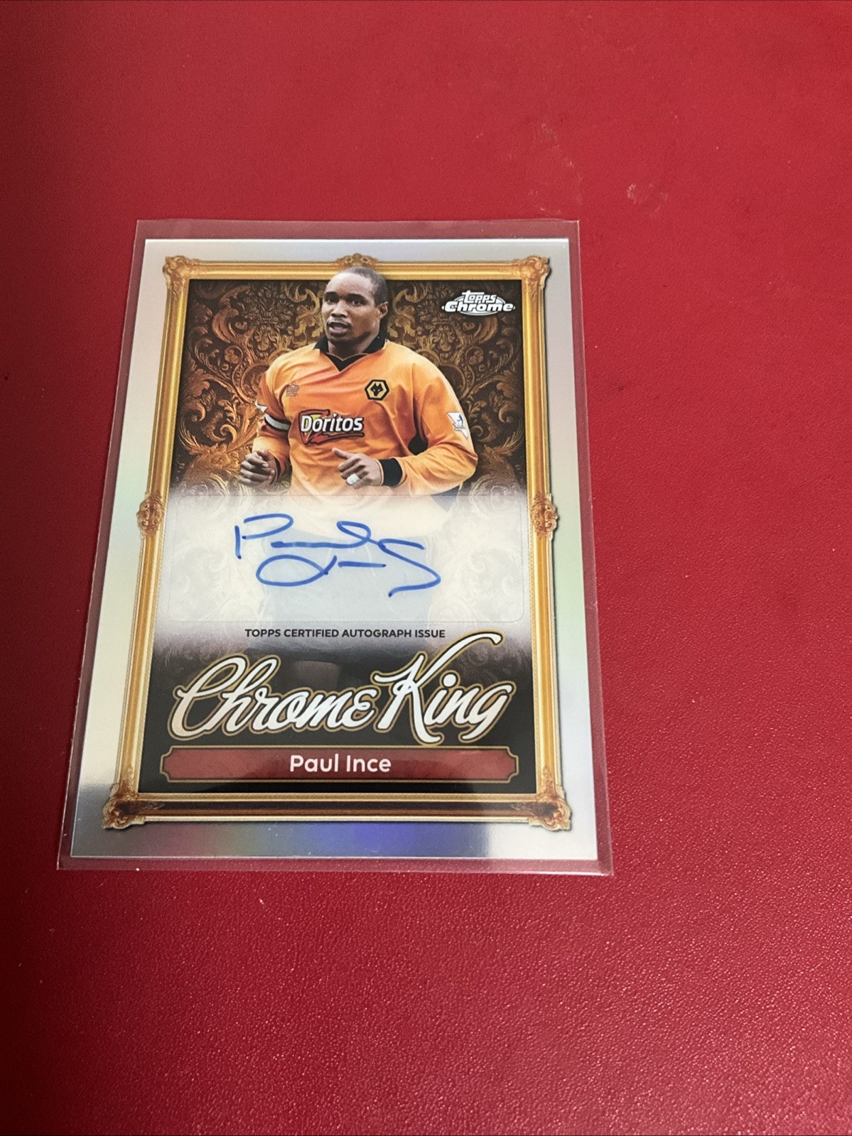 Paul Ince Topps Premier League 2025/26 Chrome King Autographed Card Wolves Rare for sale on Ebay