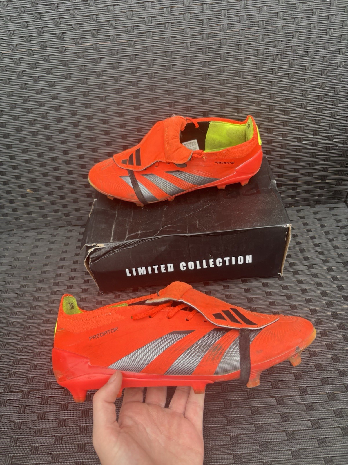 Adidas Predator Solar Red Limited Edition Football Boots UK 10.5 for sale on Ebay