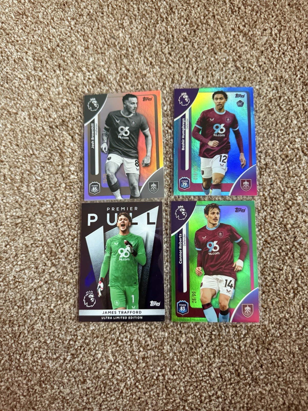 Topps Premier League Burnley Bundle Numbered And Case Hit for sale on Ebay