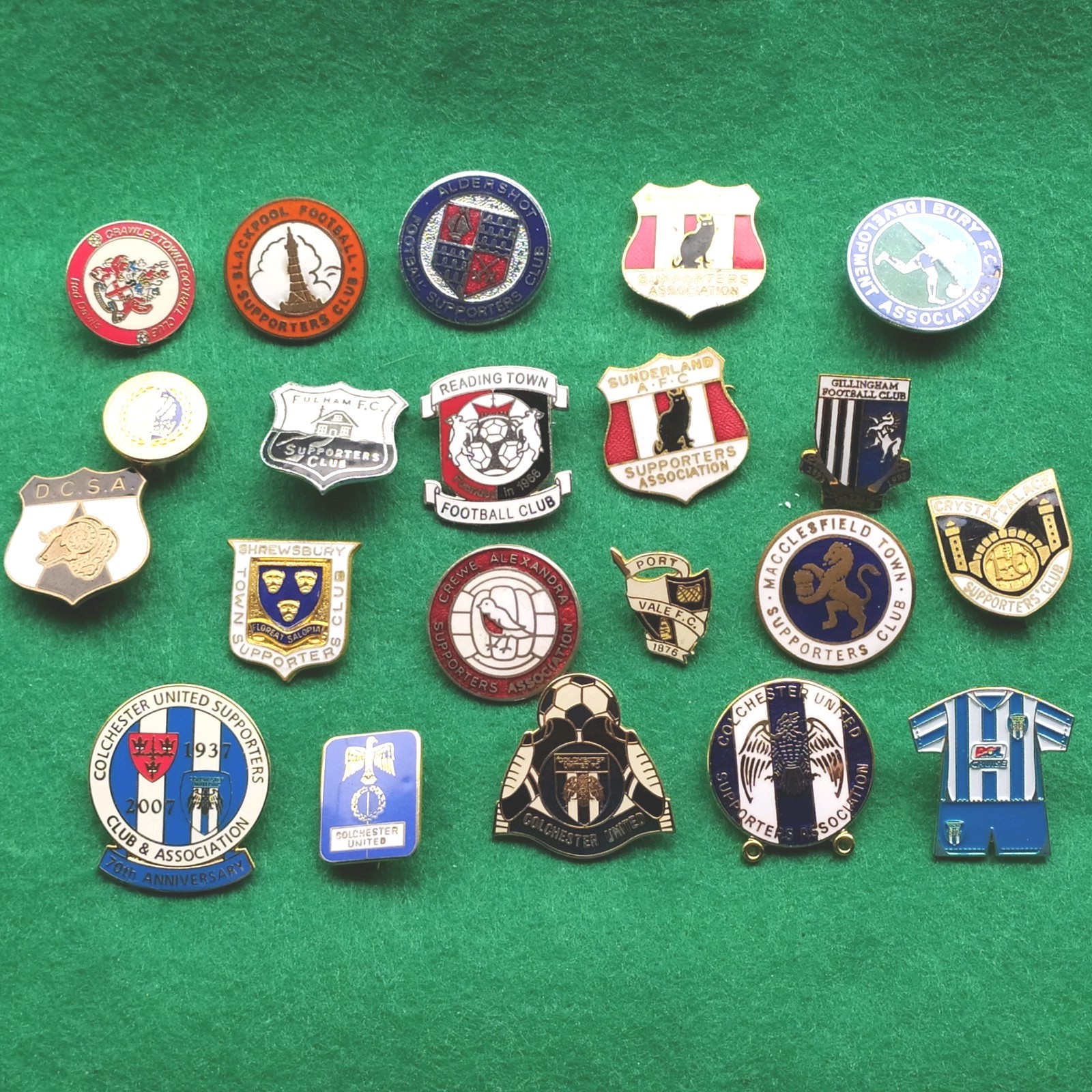 Football Lapel Badges.. Enamel... Various Ages ..X 21..... for sale on Ebay