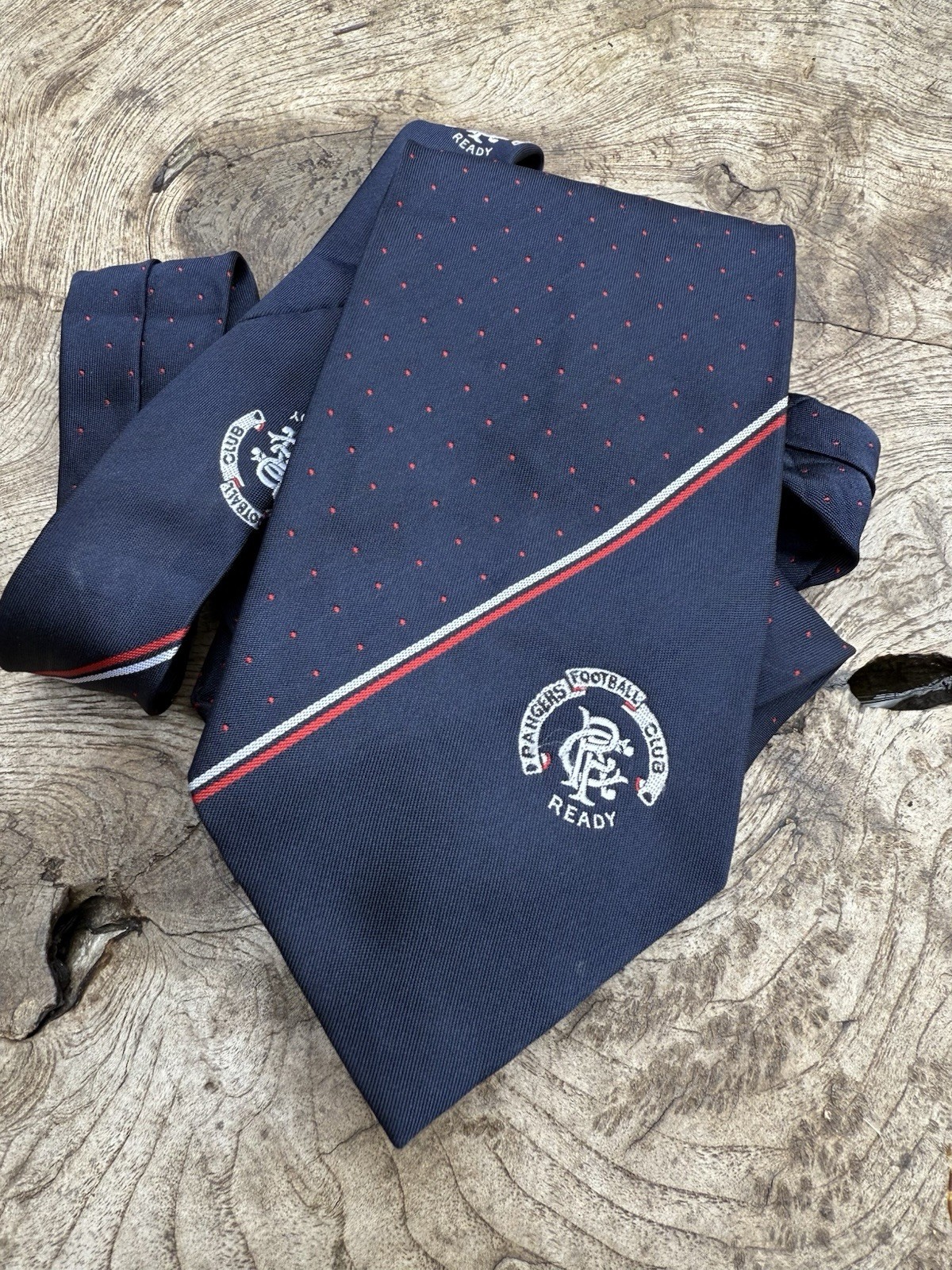 VINTAGE GLASGOW RANGERS CLUB TIE for sale on Ebay