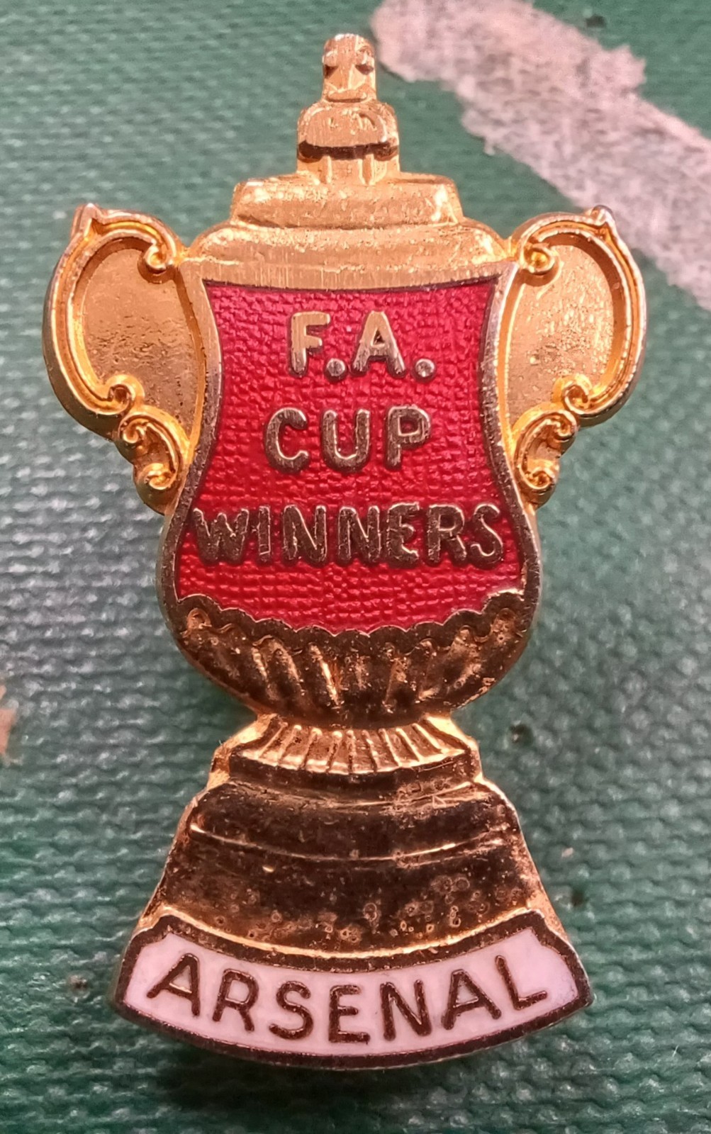 RARE England Arsenal FC Football Club Enamel Pin Badge COFFER FA CUP for sale on Ebay