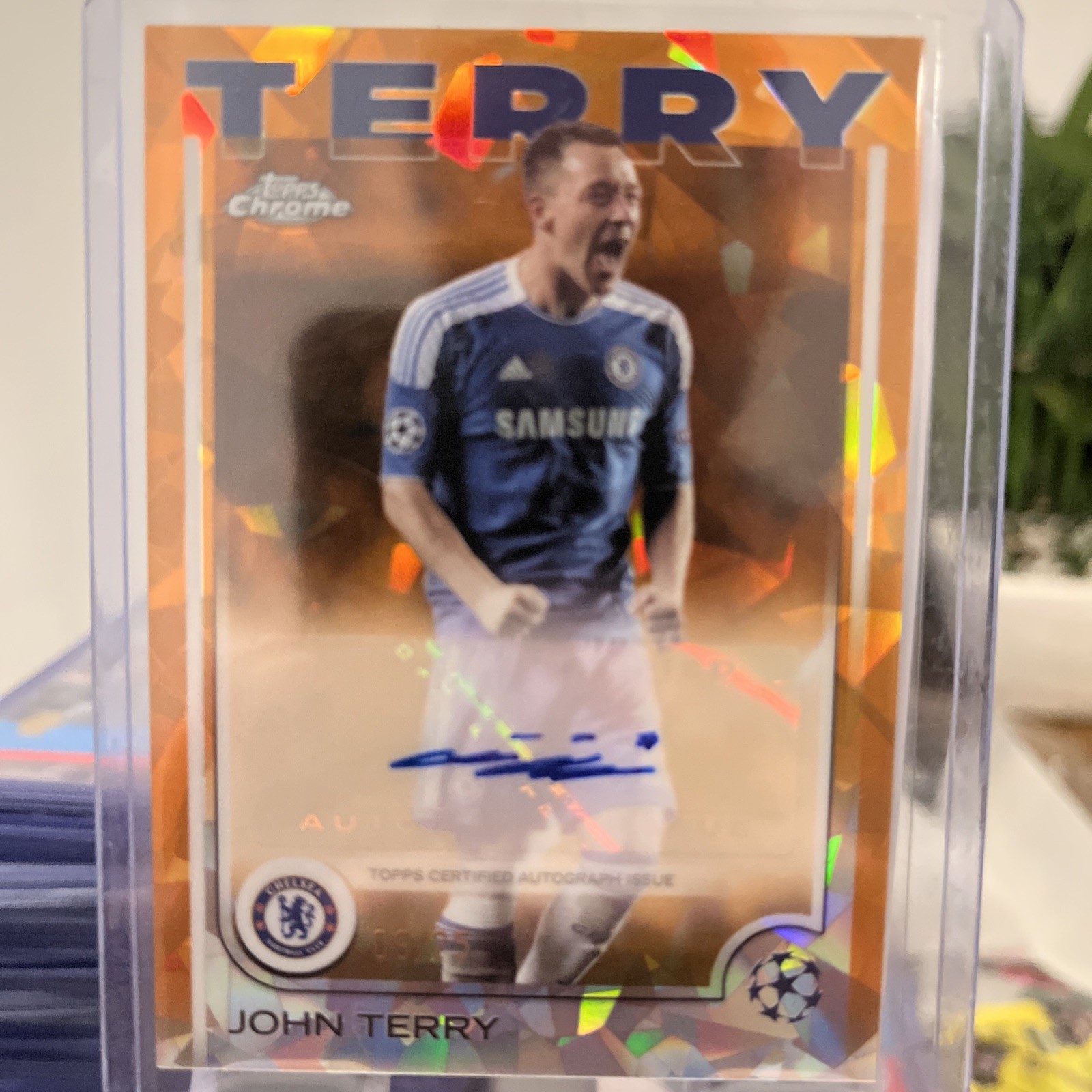 JOHN TERRY TOPPS 09/25 CA-JT 2025 UCL CHELSEA FC ENGLISH AUTO for sale on Ebay