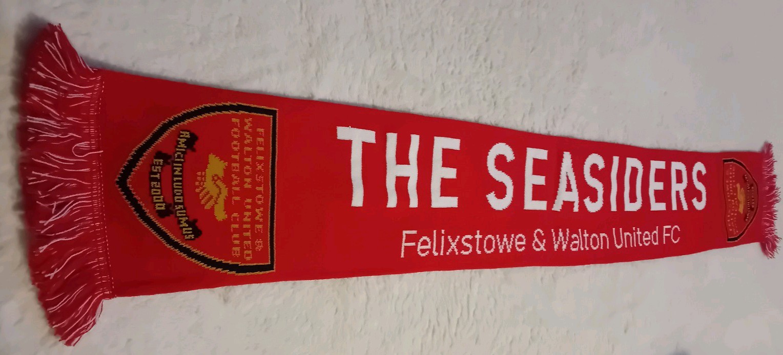 Felixstowe & Walton United Non League Scarf for sale on Ebay