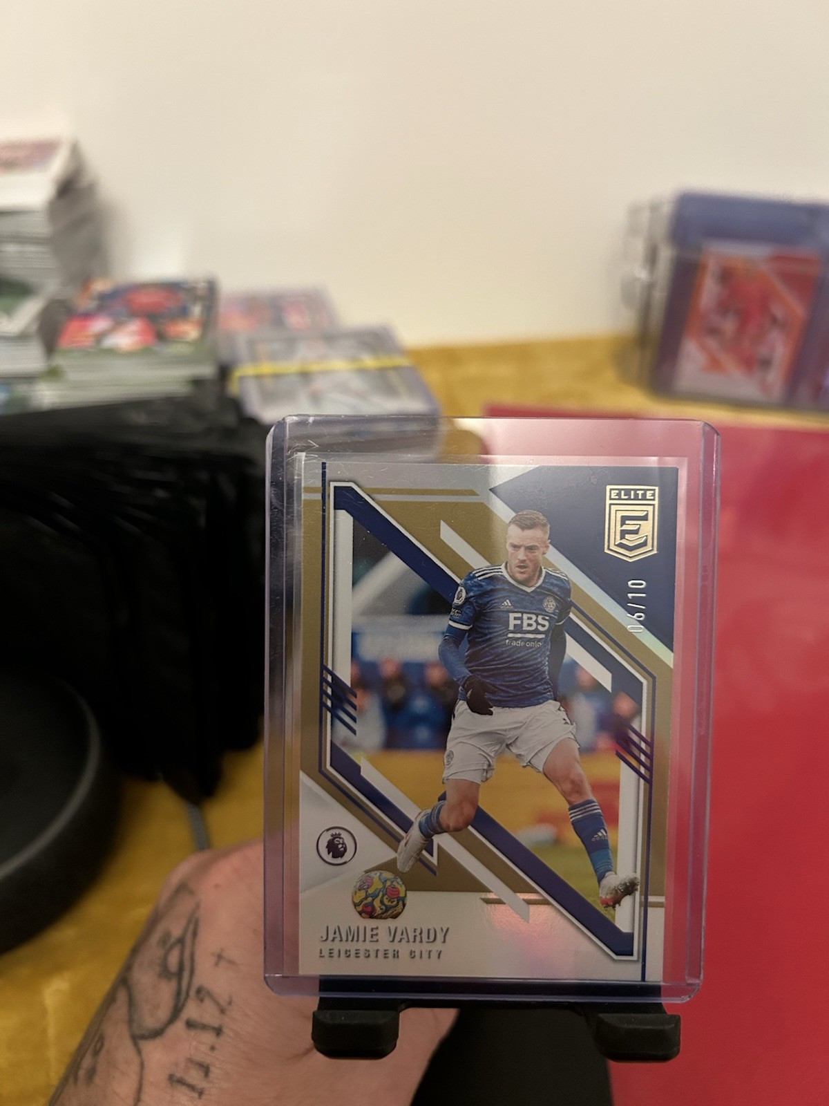 Donruss Elite Premier League 21/22 🔥Jamie Vardy🔥 06/10 Leicester City for sale on Ebay