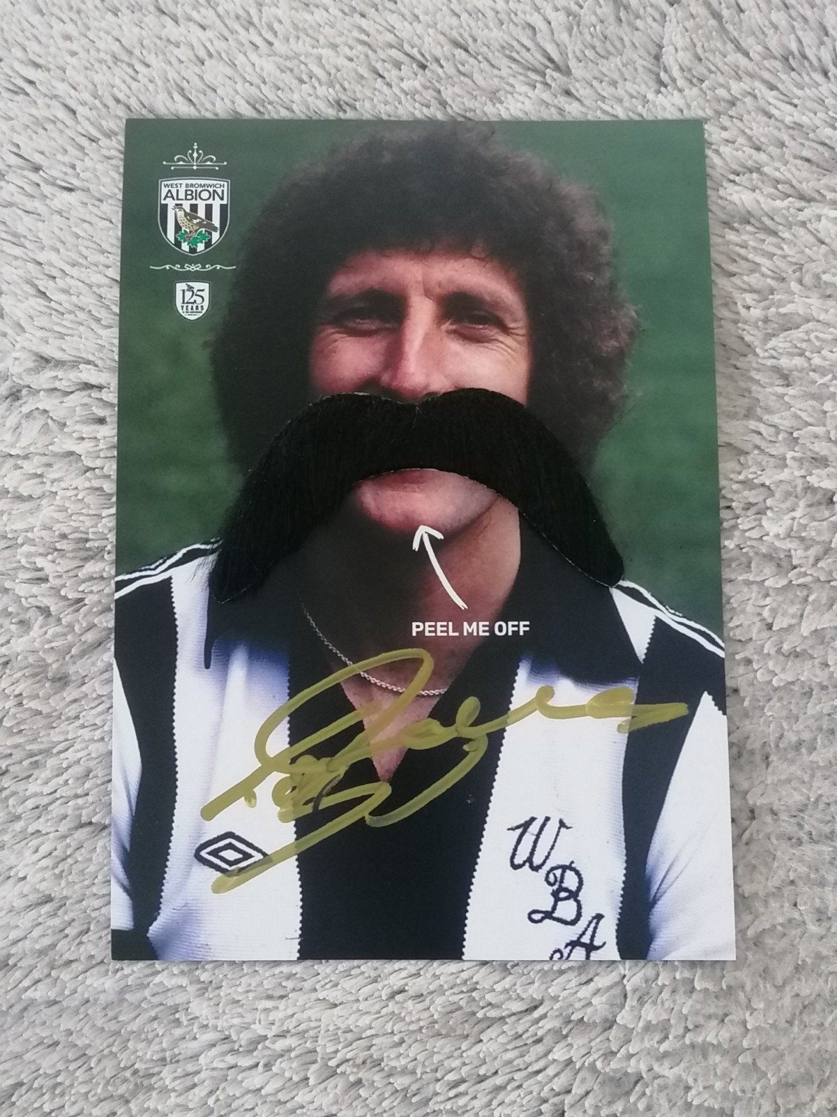 WBA. WEST BROM. WEST BROMWICH ALBION. HAND SIGNED POSTCARD 8X6 TONY BROWN.  for sale on Ebay