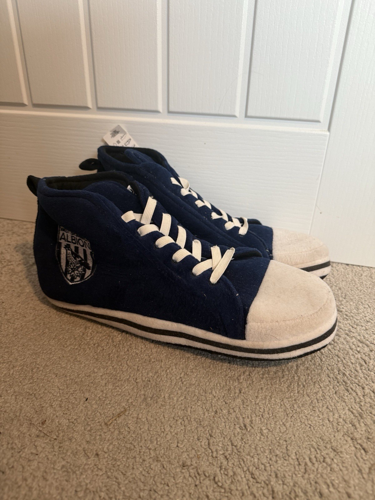 West Bromwich Albion WBA Zip slippers XL UK12.5-13.5 for sale on Ebay