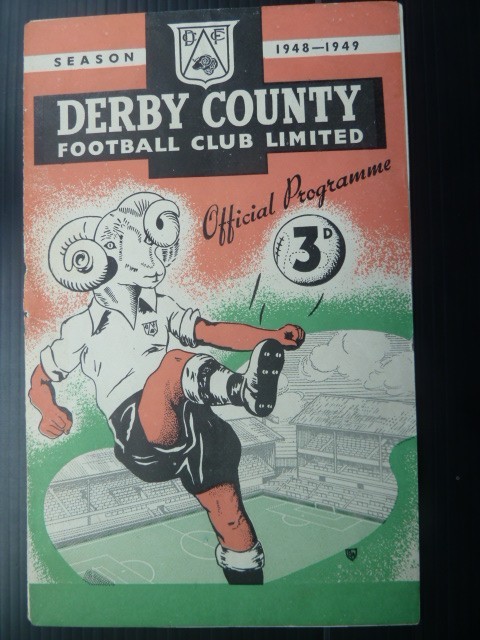 DERBY COUNTY  v  Manchester United  48/9. for sale on Ebay
