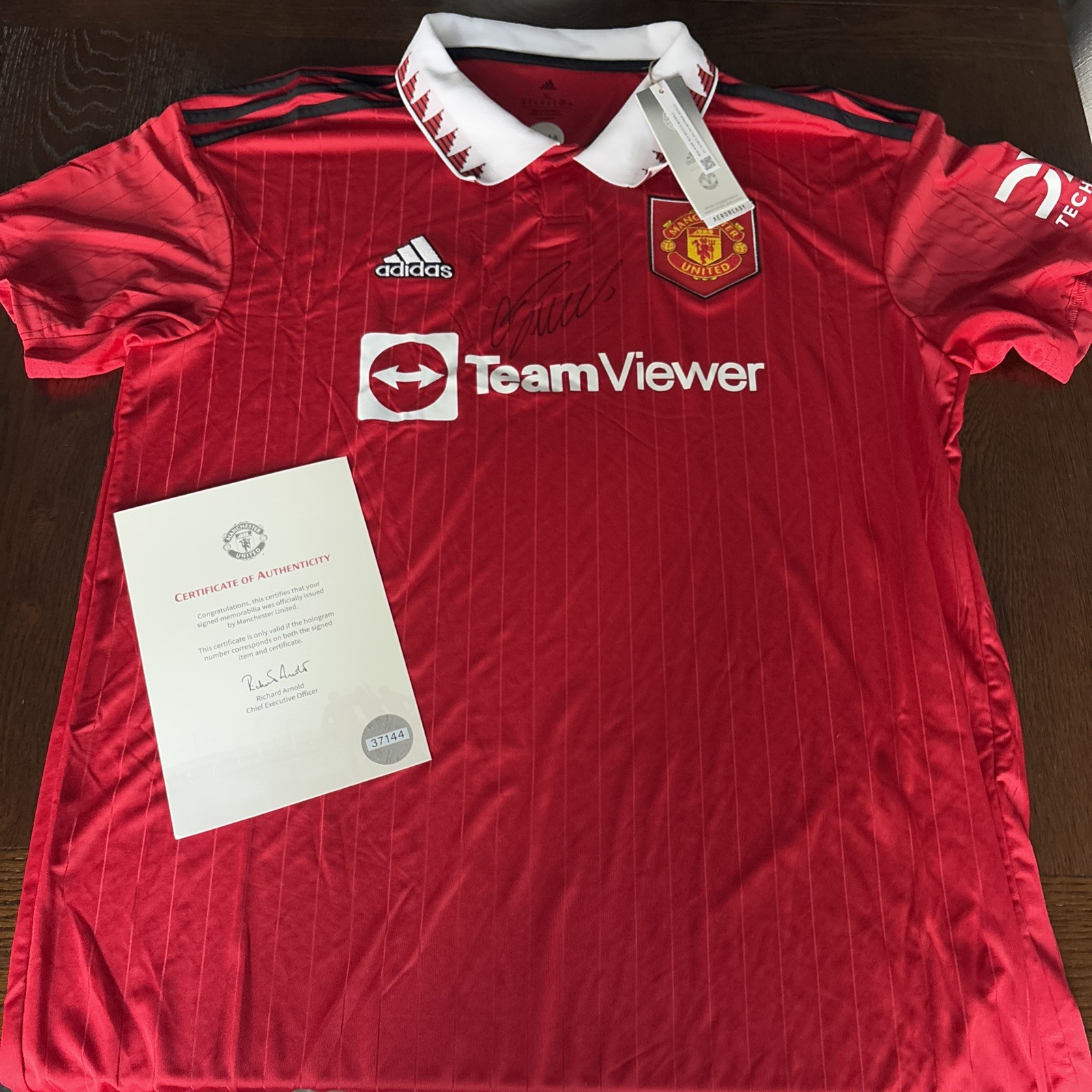 Cristiano Ronaldo Front Signed Manchester United 2022-2023 Shirt - Club COA - for sale on Ebay
