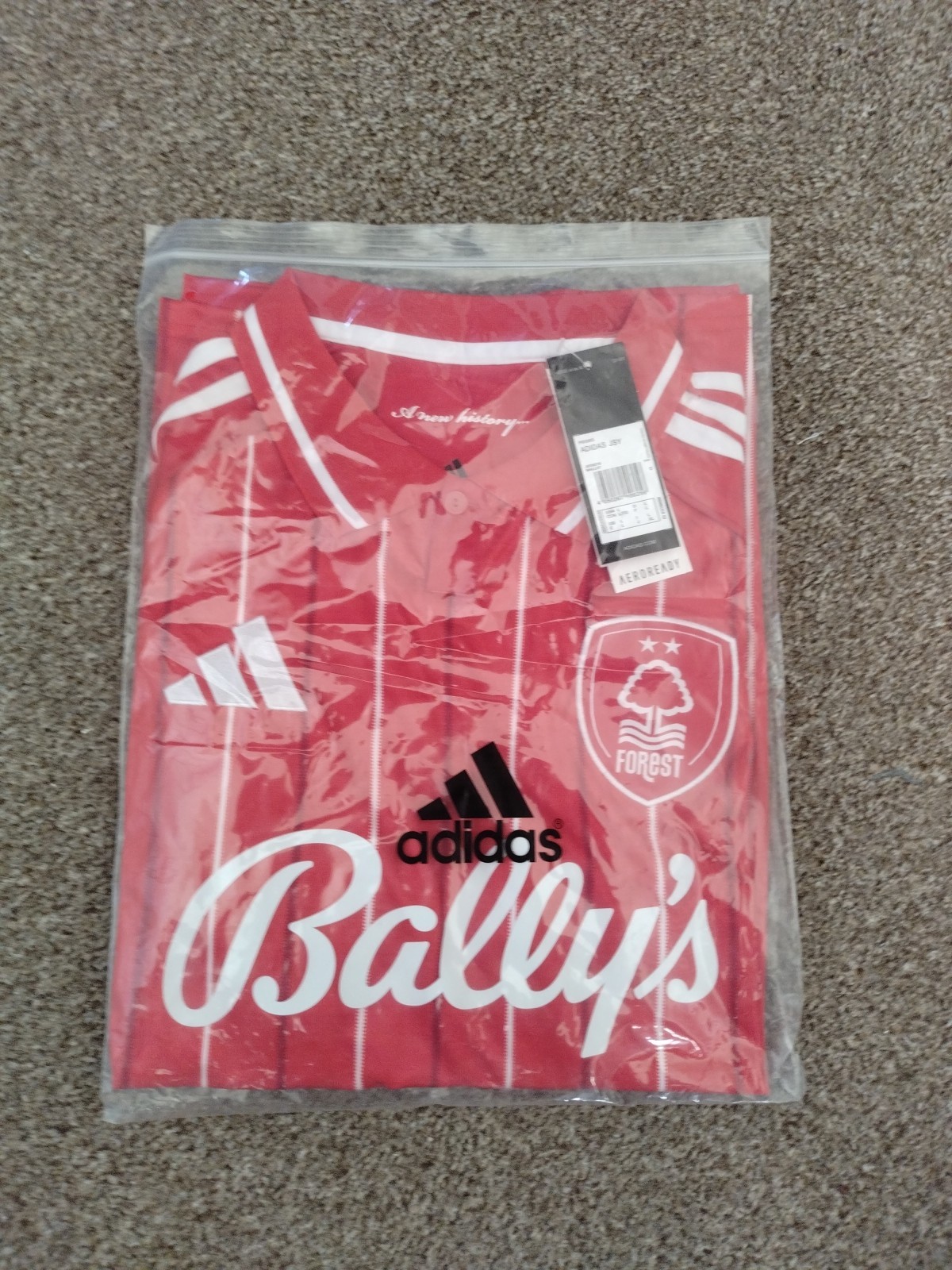 Nottingham Forest Home Shirt Large 25/26 with Europa League Patch for sale on Ebay