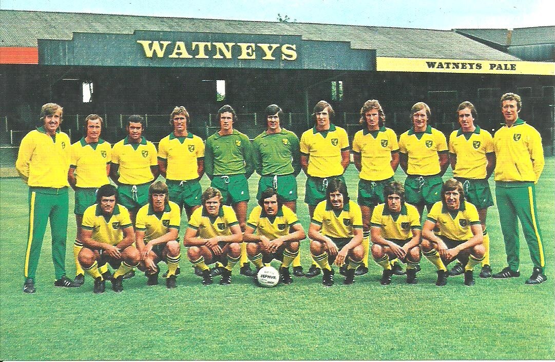 NORWICH CITY - 1975 FKS Euro Soccer Postcard - No.22 for sale on Ebay