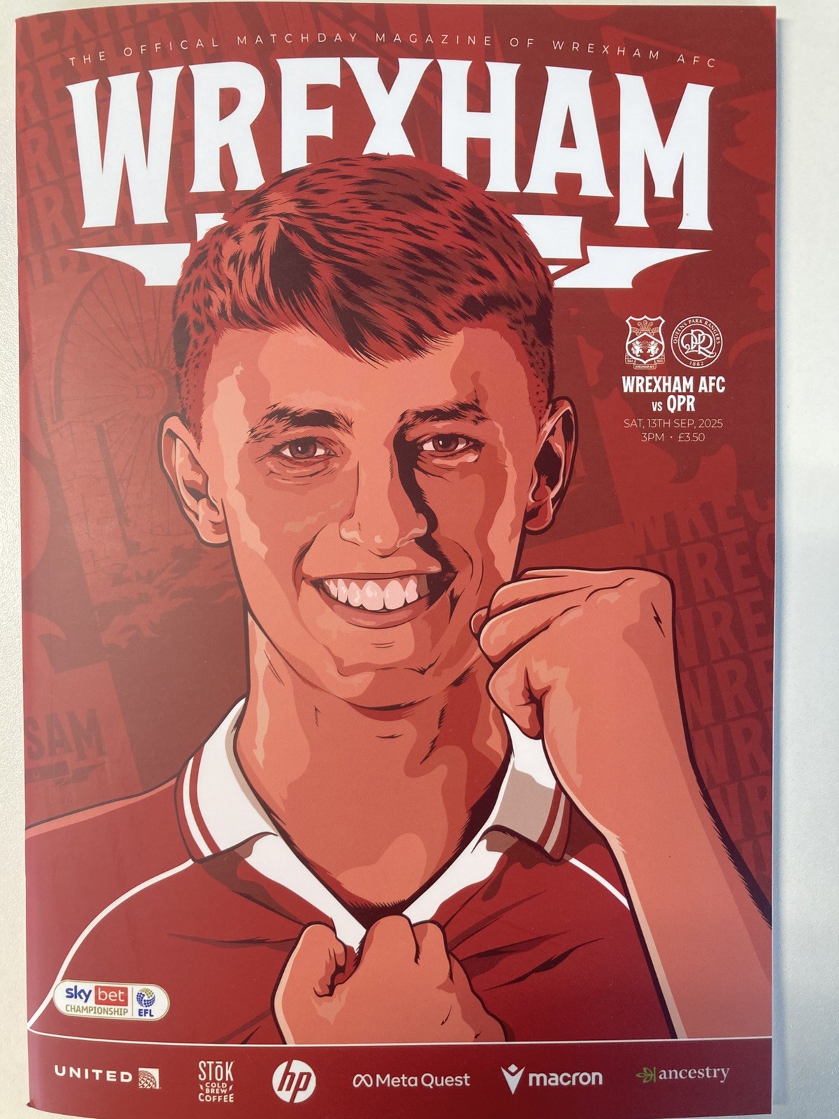 Wrexham V QPR Programme Queen’s Park Rangers 2025 for sale on Ebay