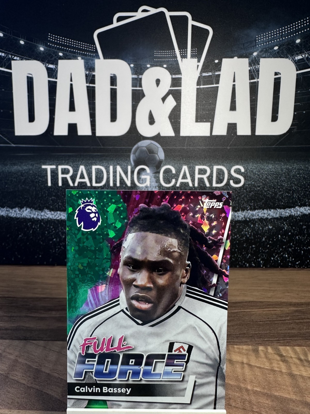 Topps Premier League 2026 calvin bassey fulham 161 force green parallel 43/99 for sale on Ebay