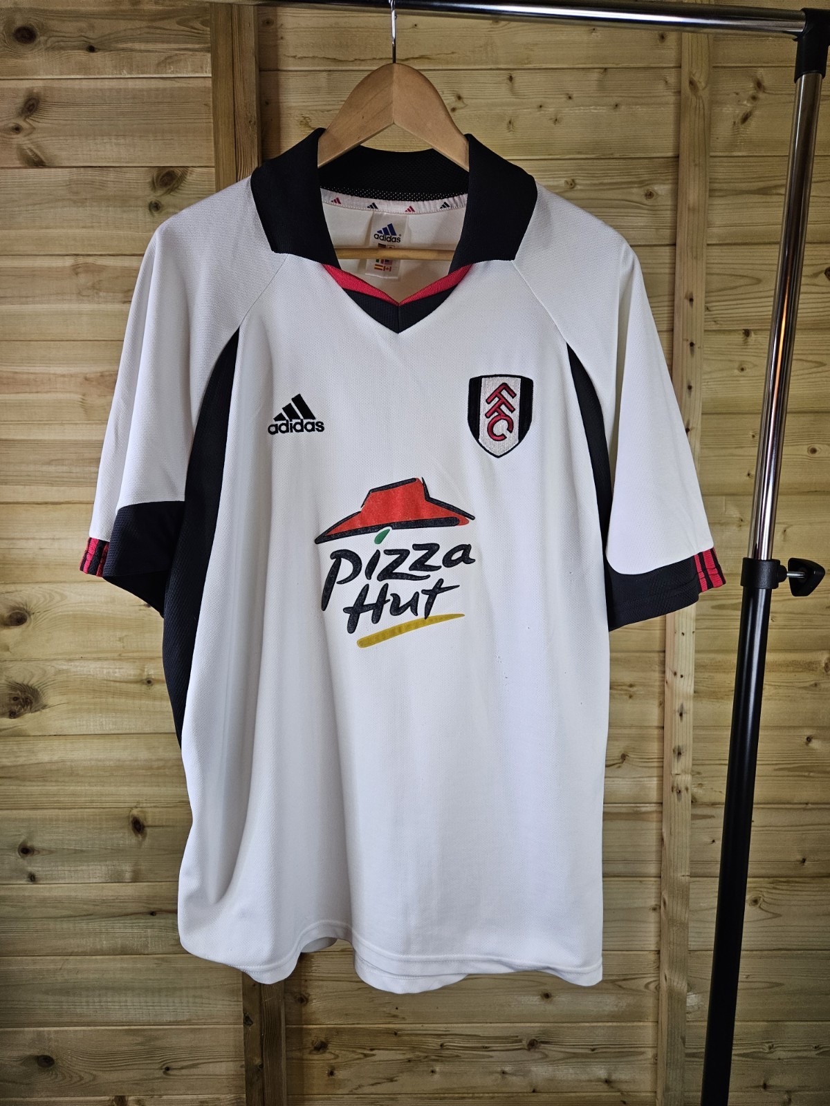 Rare Original Fulham 2001/2002 Home Shirt Pizza Hut Large ADIDAS  for sale on Ebay