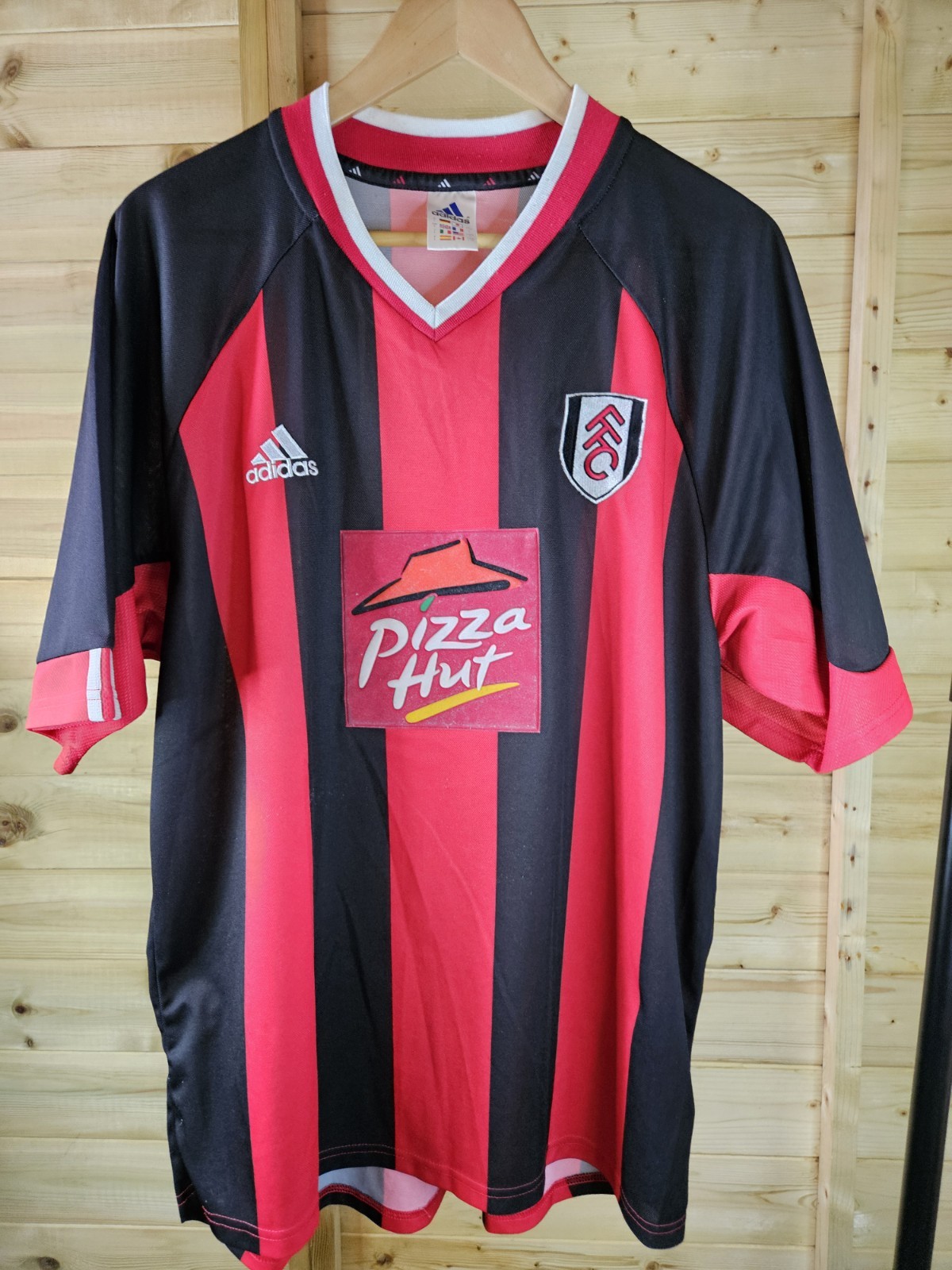 Rare Original Fulham 2001/2002 Away Shirt Pizza Hut Large ADIDAS  for sale on Ebay