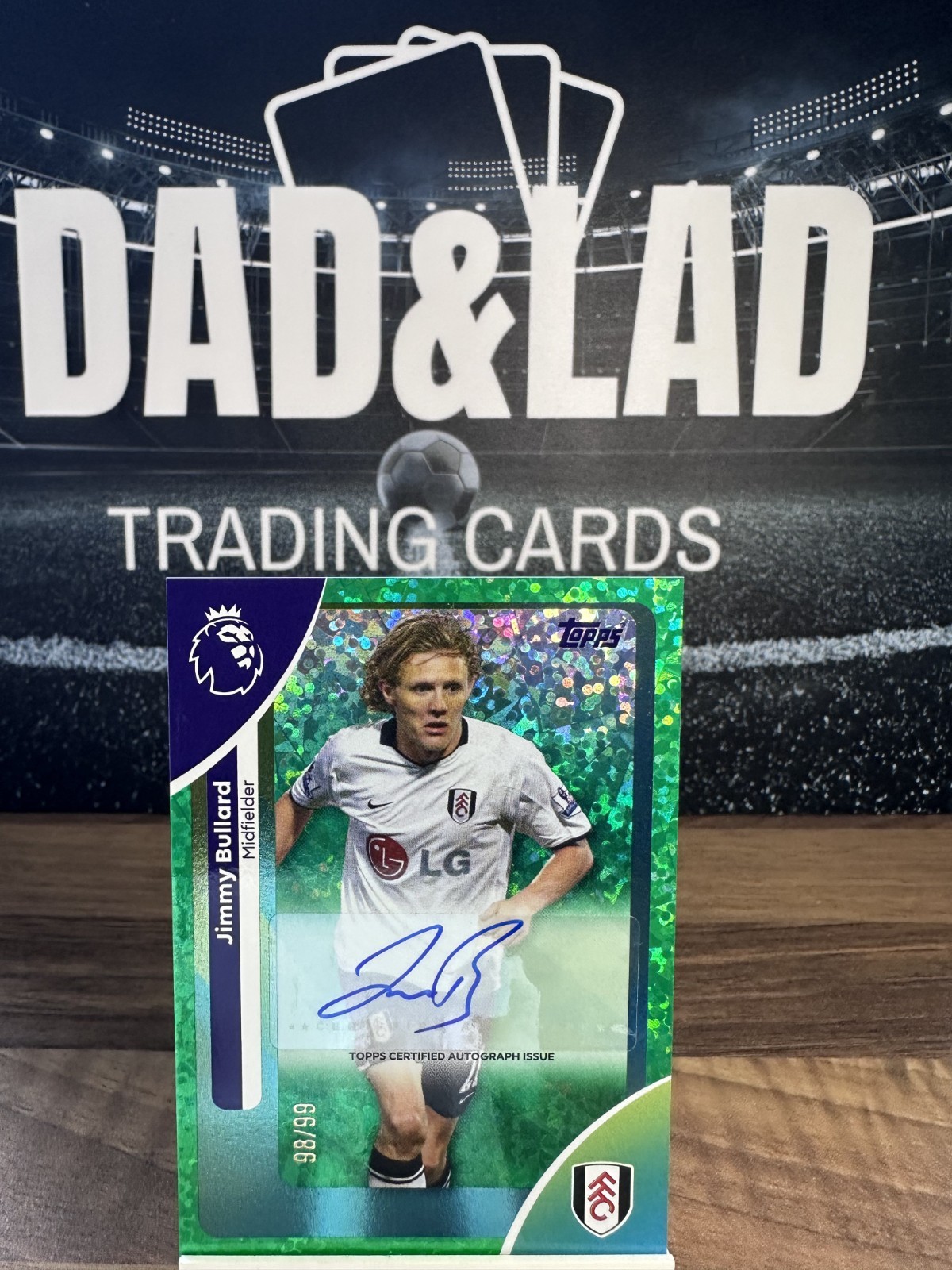 Topps Premier League 2026 Jimmy Bullard Fulham #AC-JBU Green Auto 98/99 for sale on Ebay