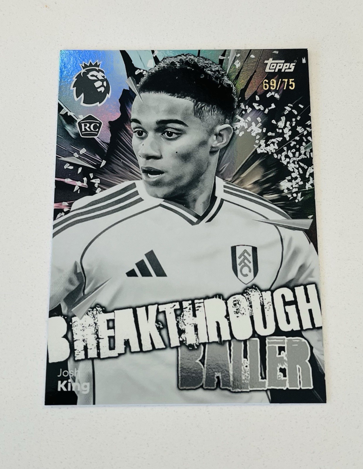 Topps Premier League 2026 Josh King Fulham Rainbow /75 Hobby Box exclusive for sale on Ebay