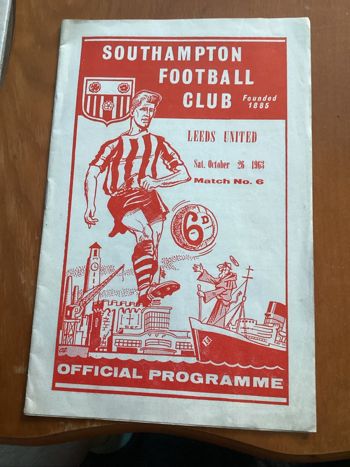 Southampton v Leeds United - Div.2 Programme 1963/64. for sale on Ebay