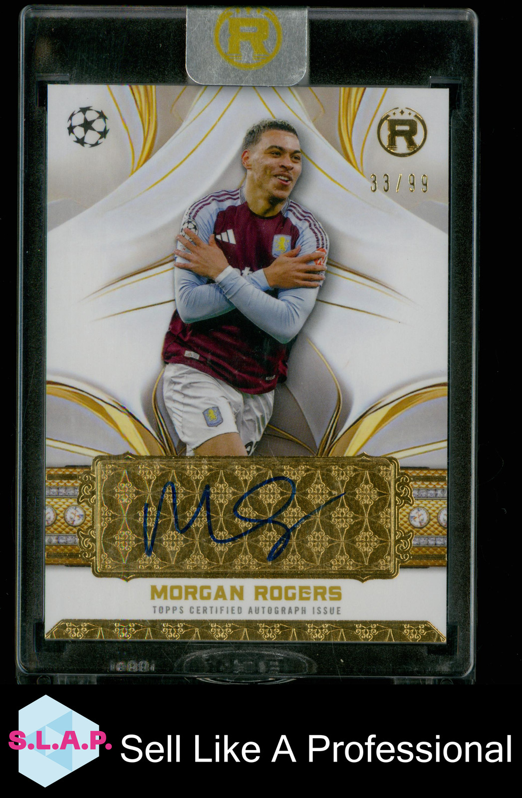 MORGAN ROGERS ASTON VILLA ON CARD AUTO 33/99 TOPPS REVERENCE 2025 for sale on Ebay