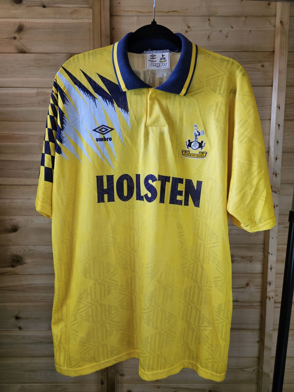Rare Original Tottenham Hotspur 1991/1995 #10 Sheringham Away Shirt XL UMBRO VGC for sale on Ebay