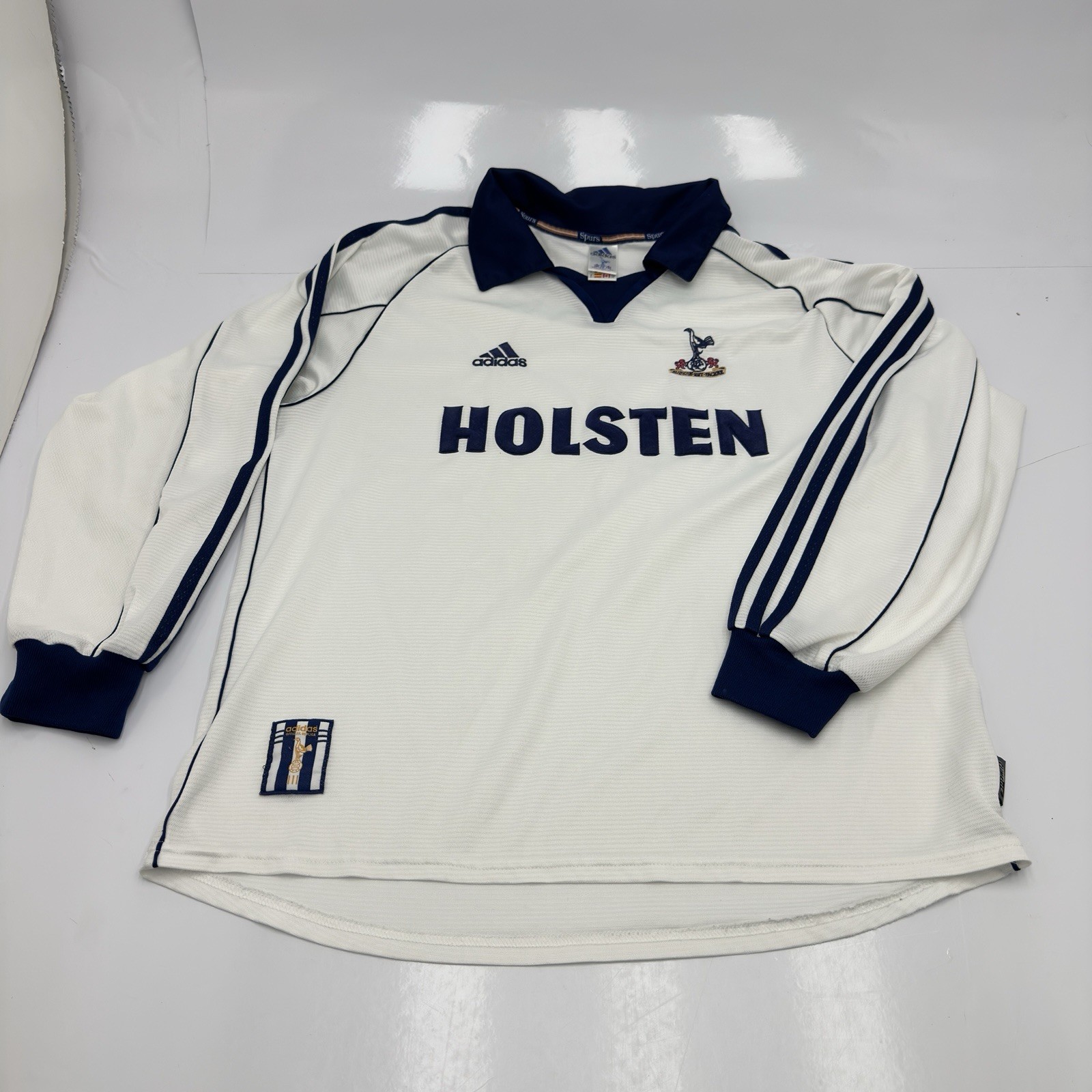Tottenham Hotspur Spurs 199/2001 Home Long Sleeve Football shirt Large Authentic for sale on Ebay