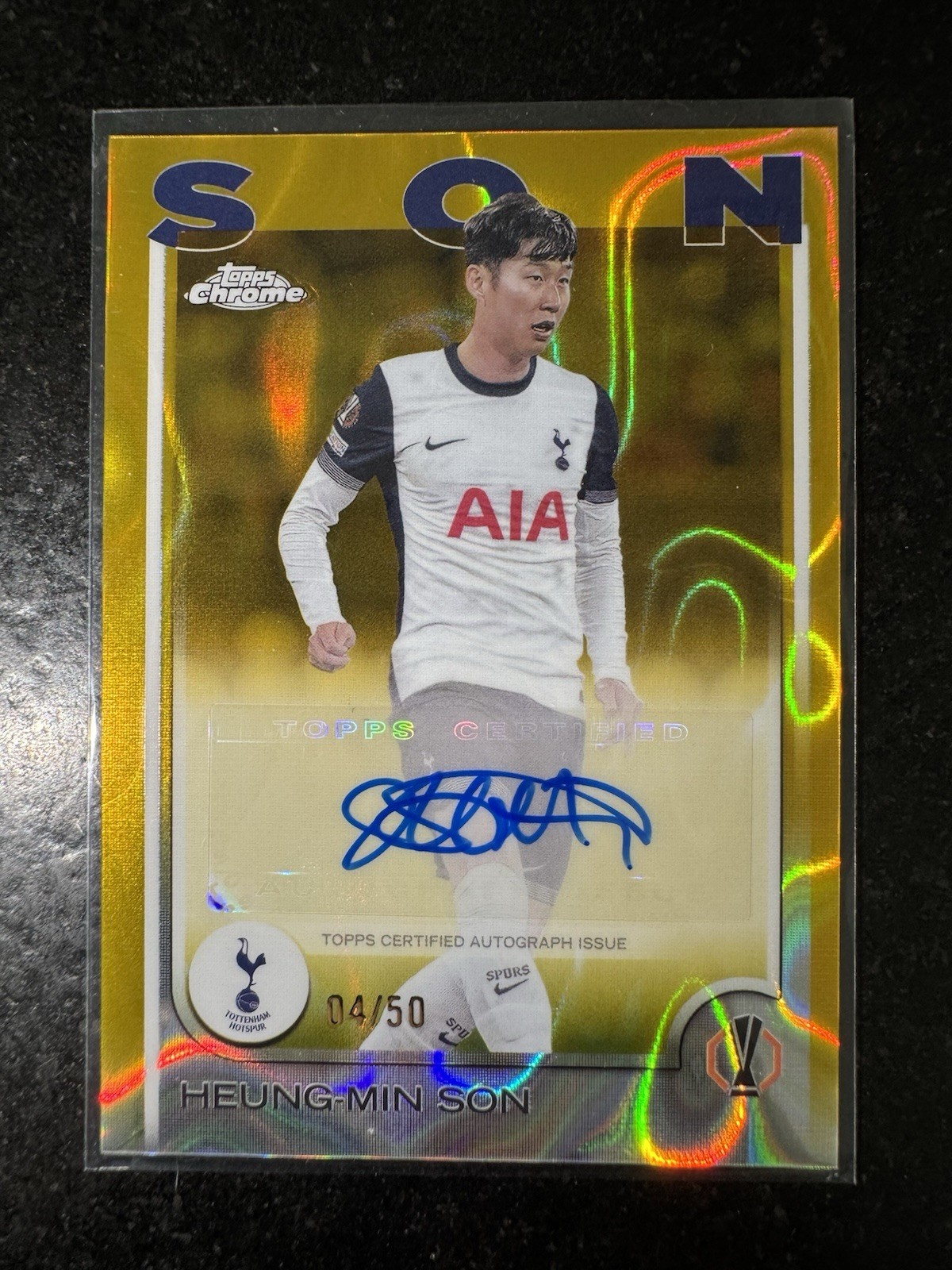 Topps Chrome Ucc 24/25 Heung-Min Son /50 Auto Tottenham for sale on Ebay
