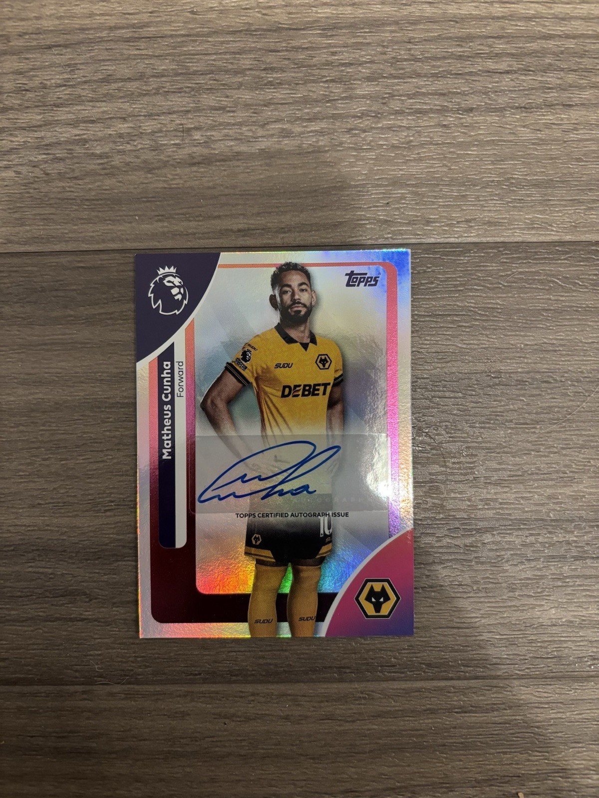 Topps Premier League 2026 - Matheus Cunha auto card signed Wolverhampton Wolves for sale on Ebay