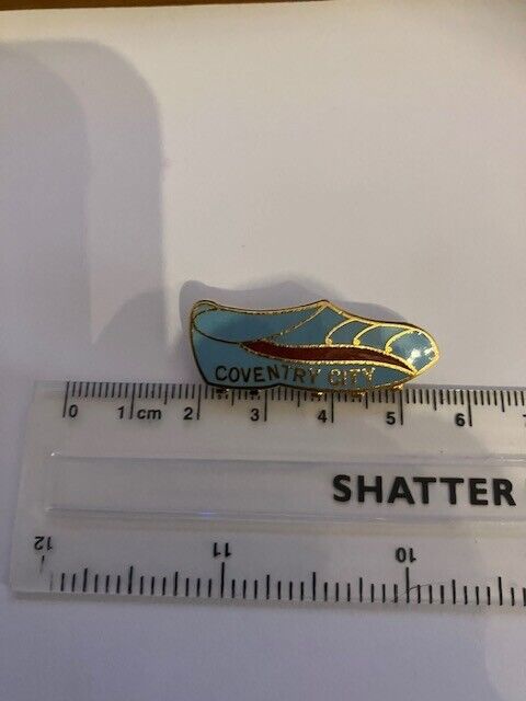 Coventry City  football club Football Boot pin badge from 80's Vintage for sale on Ebay