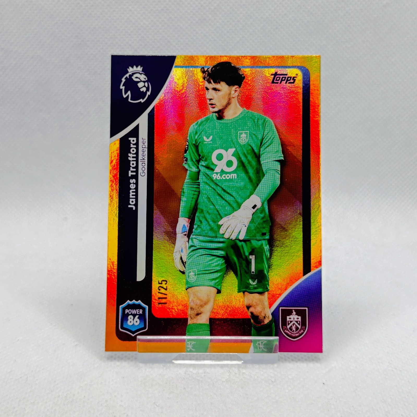 2026 Topps Premier League James Trafford Orange Foil Parallel Card /25 - Burnley for sale on Ebay