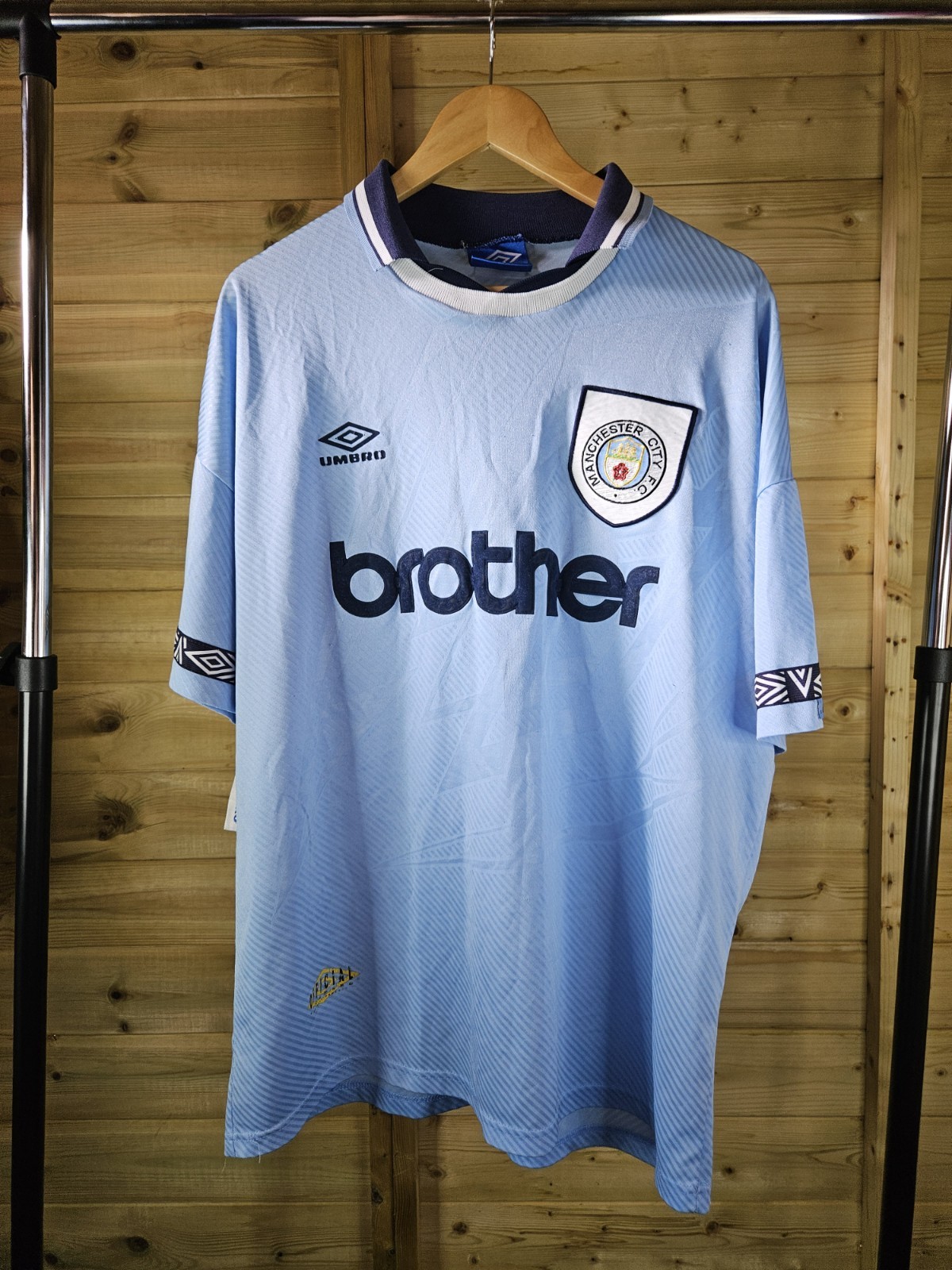 Rare Original Manchester City 1993/1995 Home Shirt XL UMBRO  for sale on Ebay