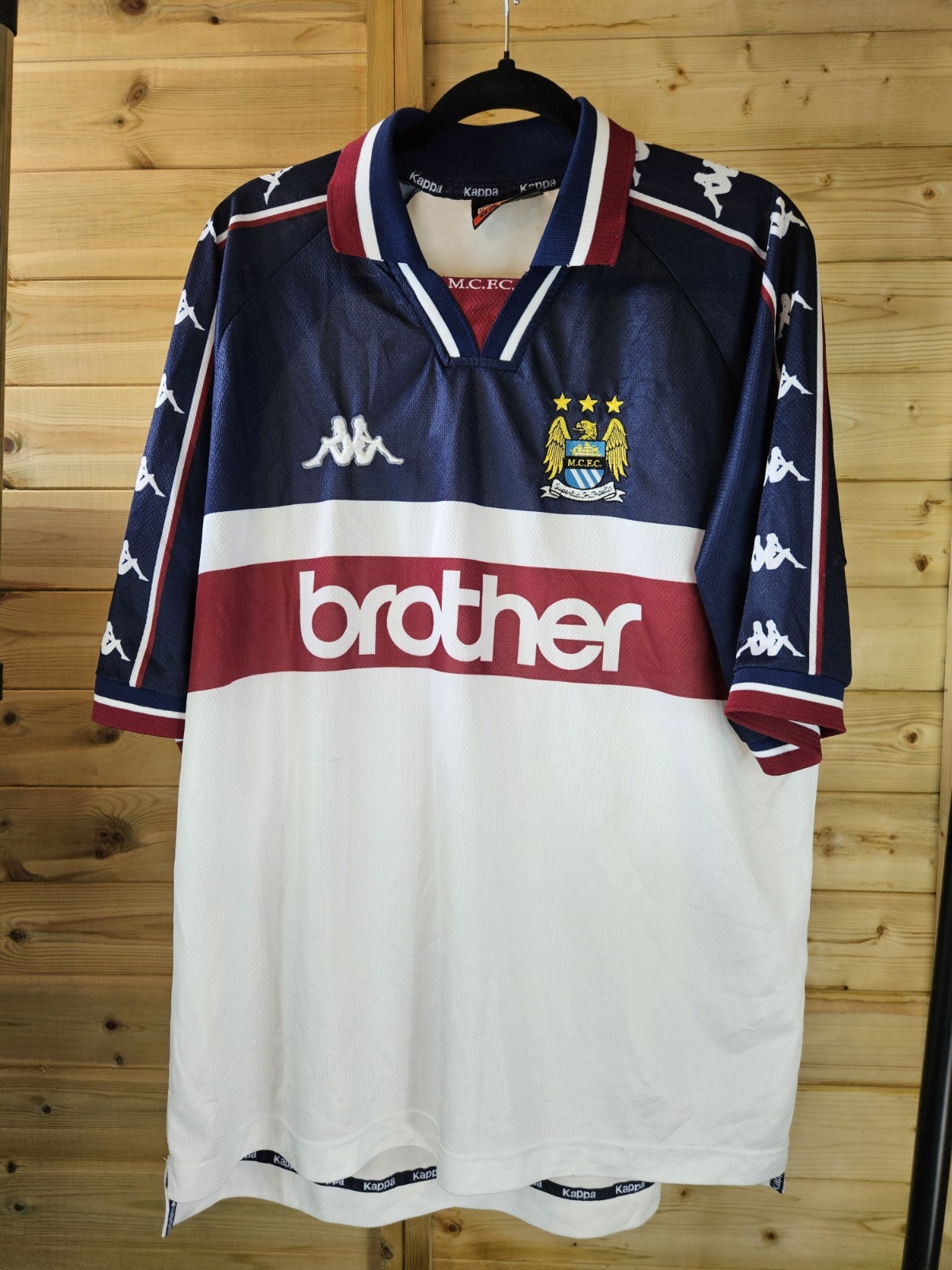 Rare Original Manchester City 1997/1998 Away Shirt XL KAPPA for sale on Ebay