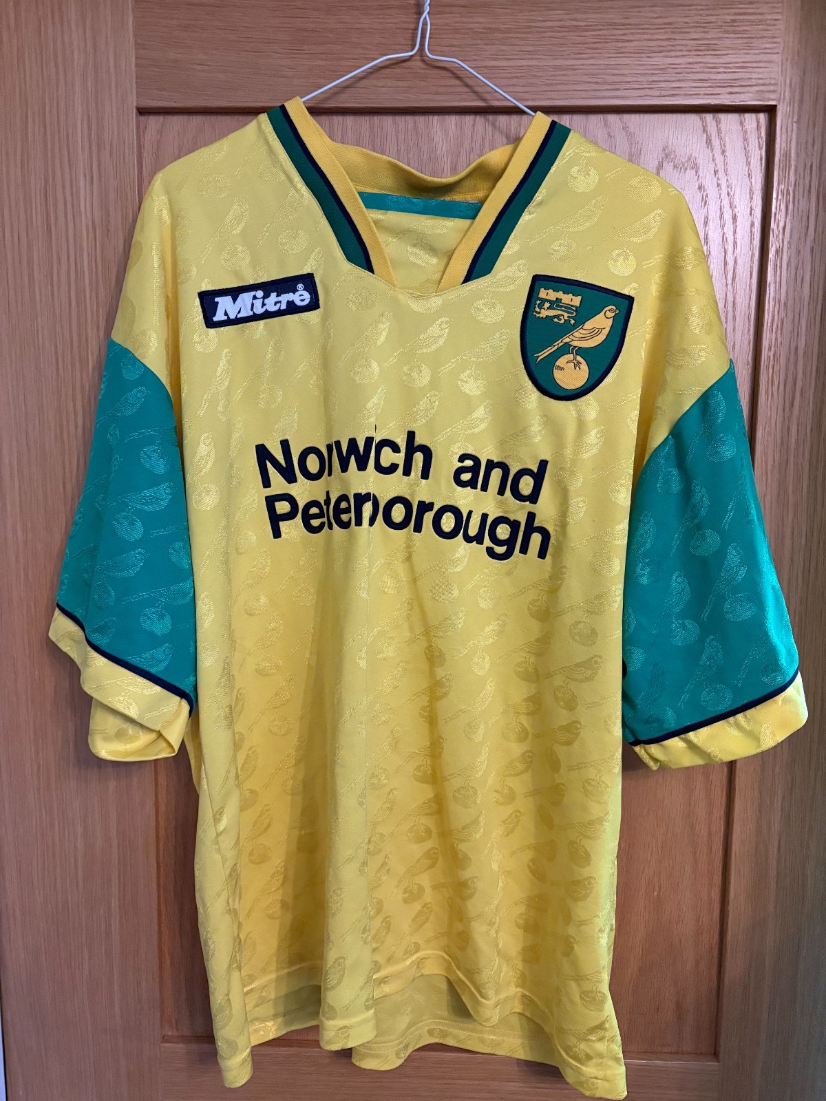 Norwich City 1996/96 Home Shirt Mens XL - Mitre for sale on Ebay