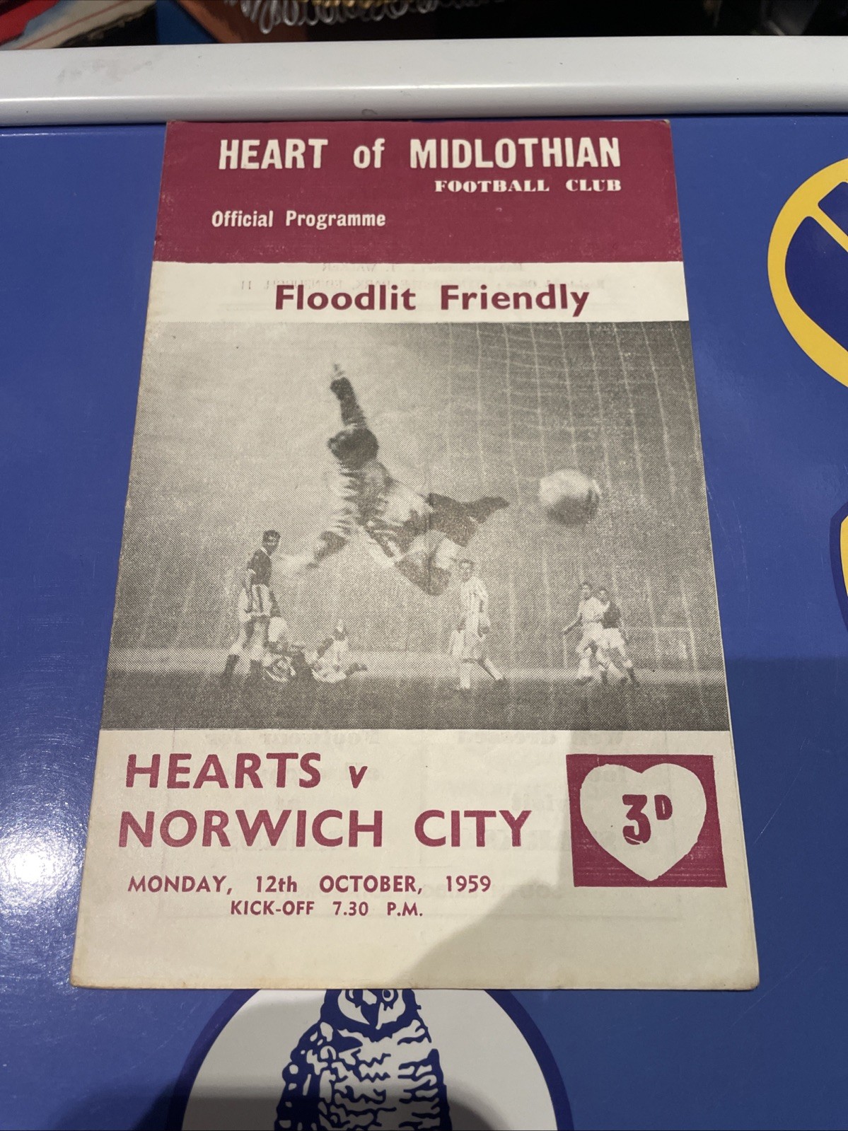 Hearts V Norwich City Fr 1959 for sale on Ebay