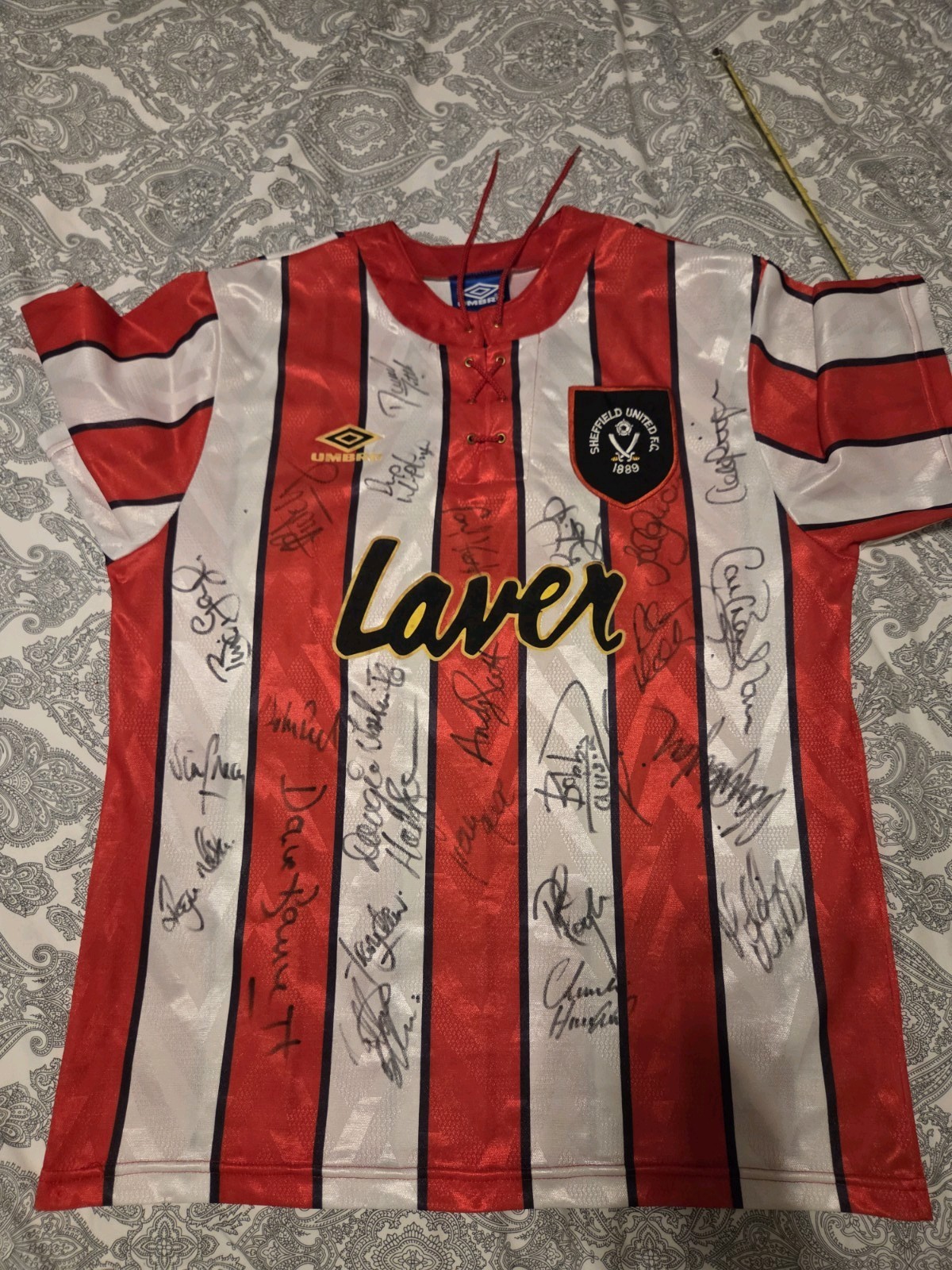 Sheffield United Home Shirt Signed 1992/1994 for sale on Ebay
